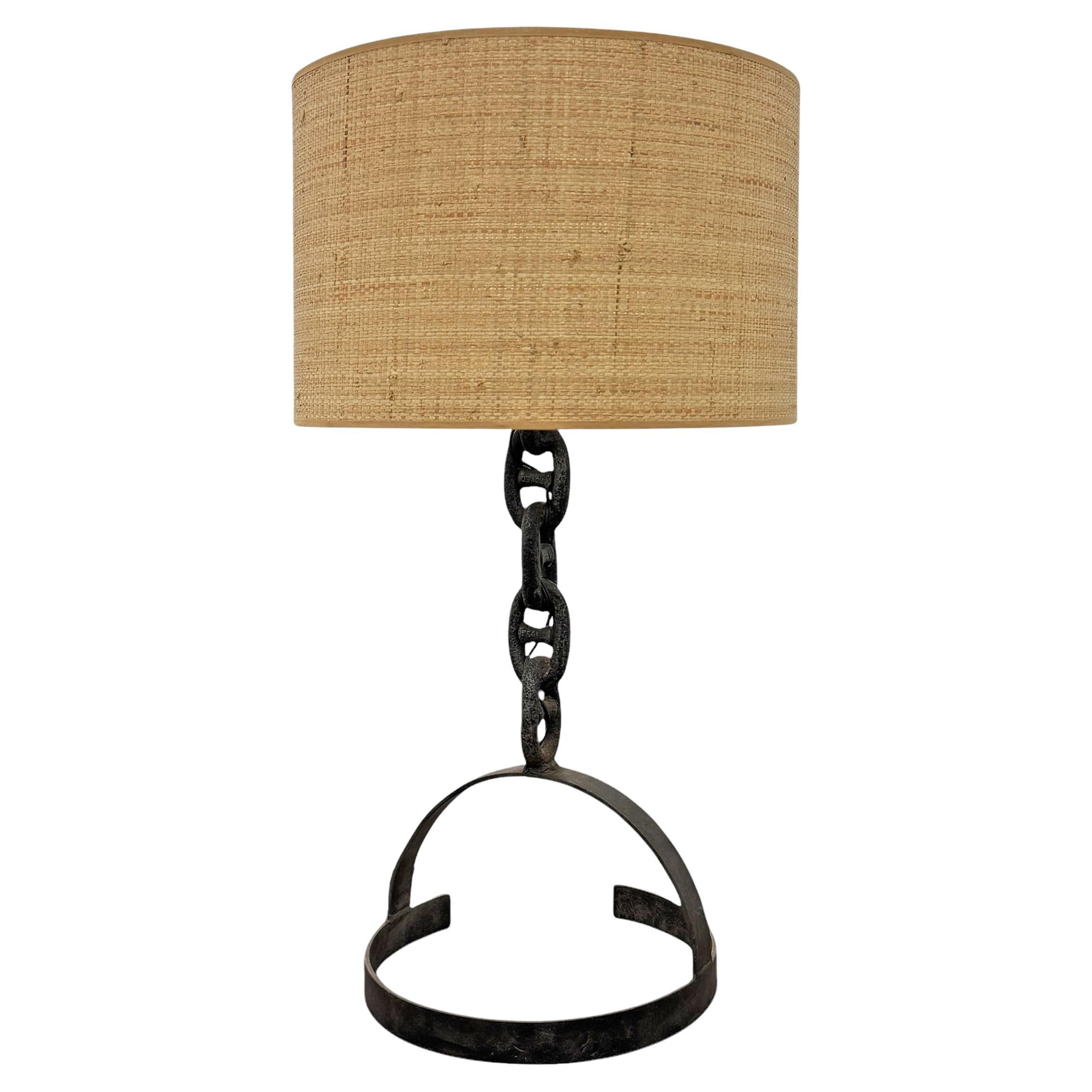 French Brutalist Chain Lamp
