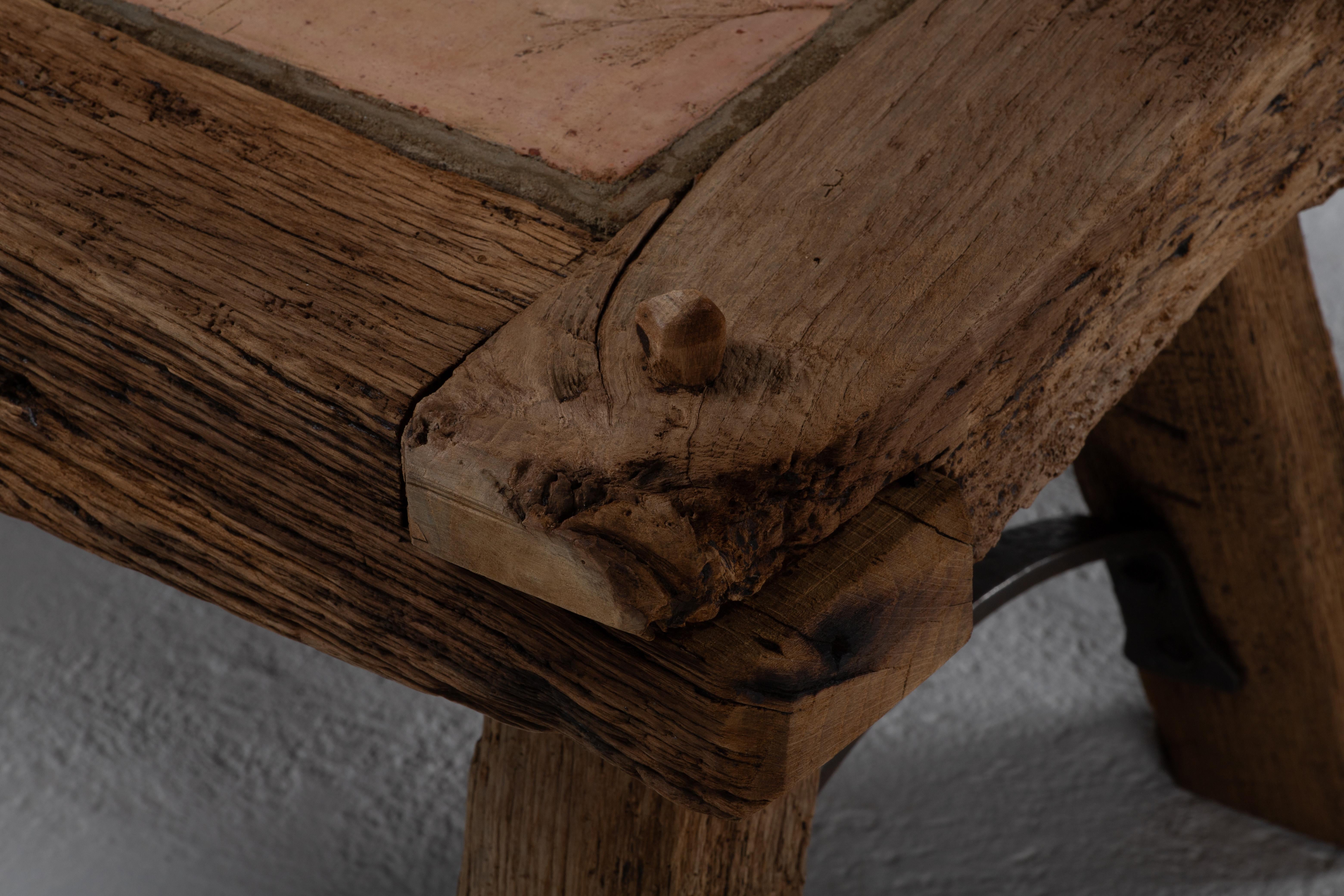 Table basse brutaliste française, années 1940, France en vente 4