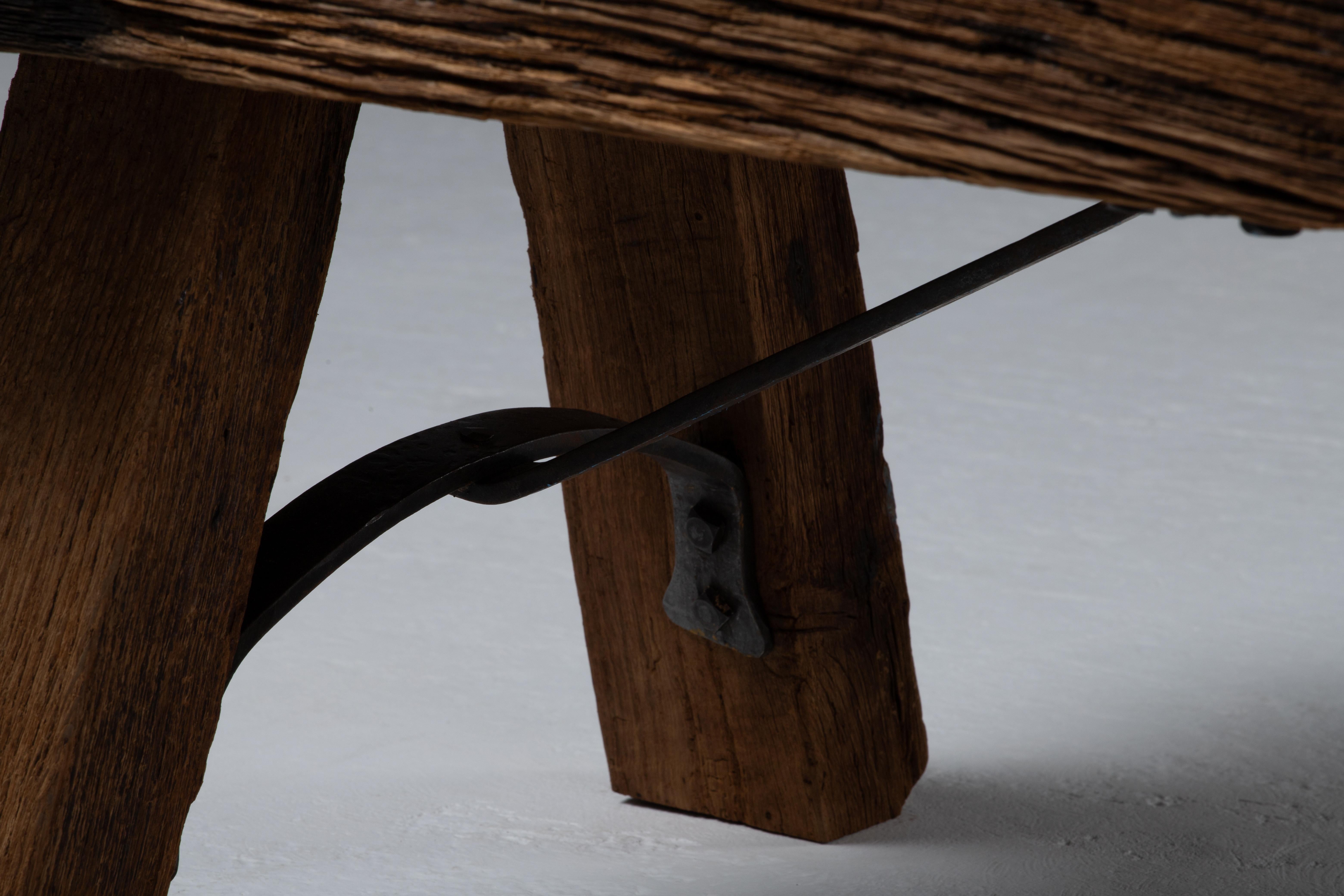20ième siècle Table basse brutaliste française, années 1940, France en vente