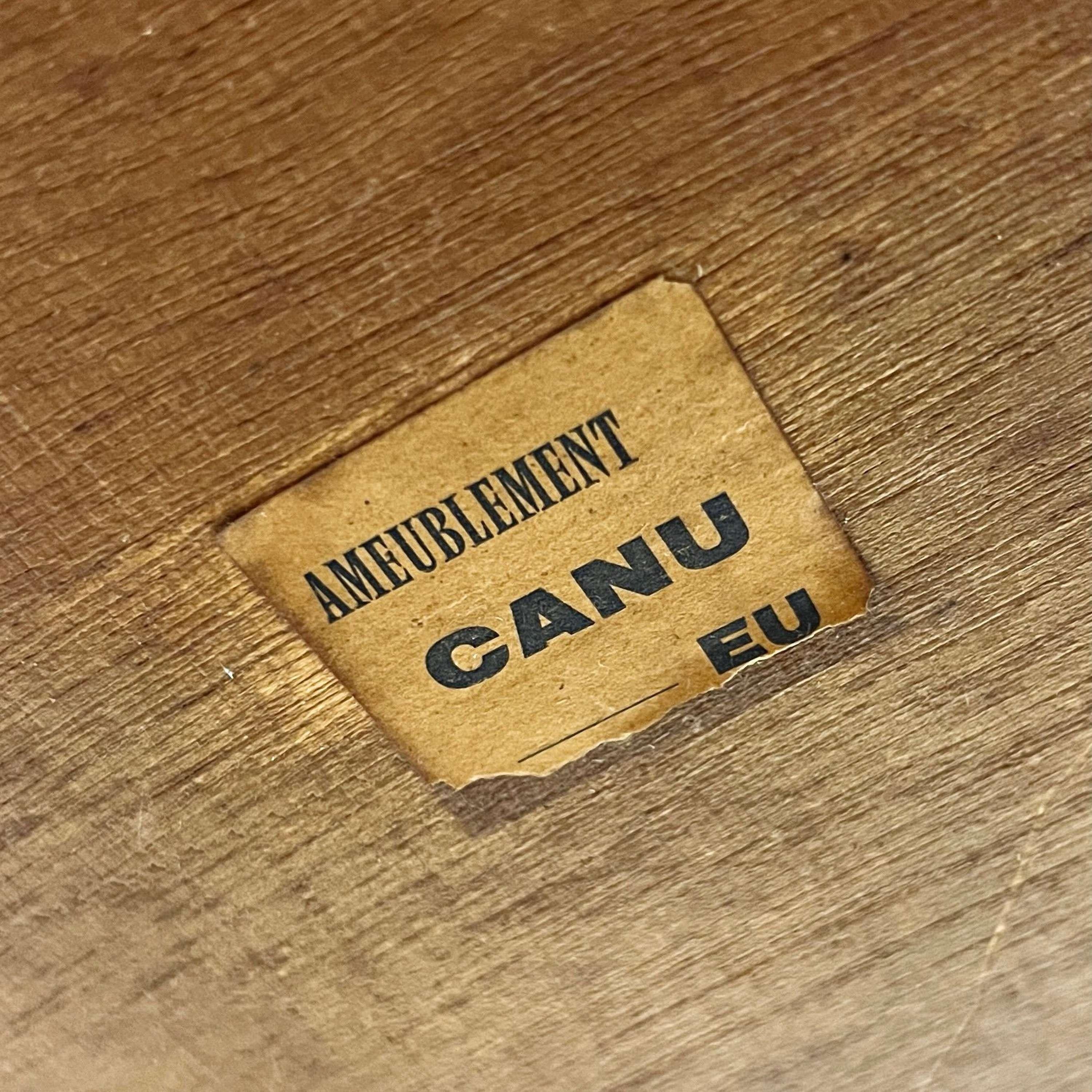 Chêne Table basse brutaliste française Charles Dudouyt en vente