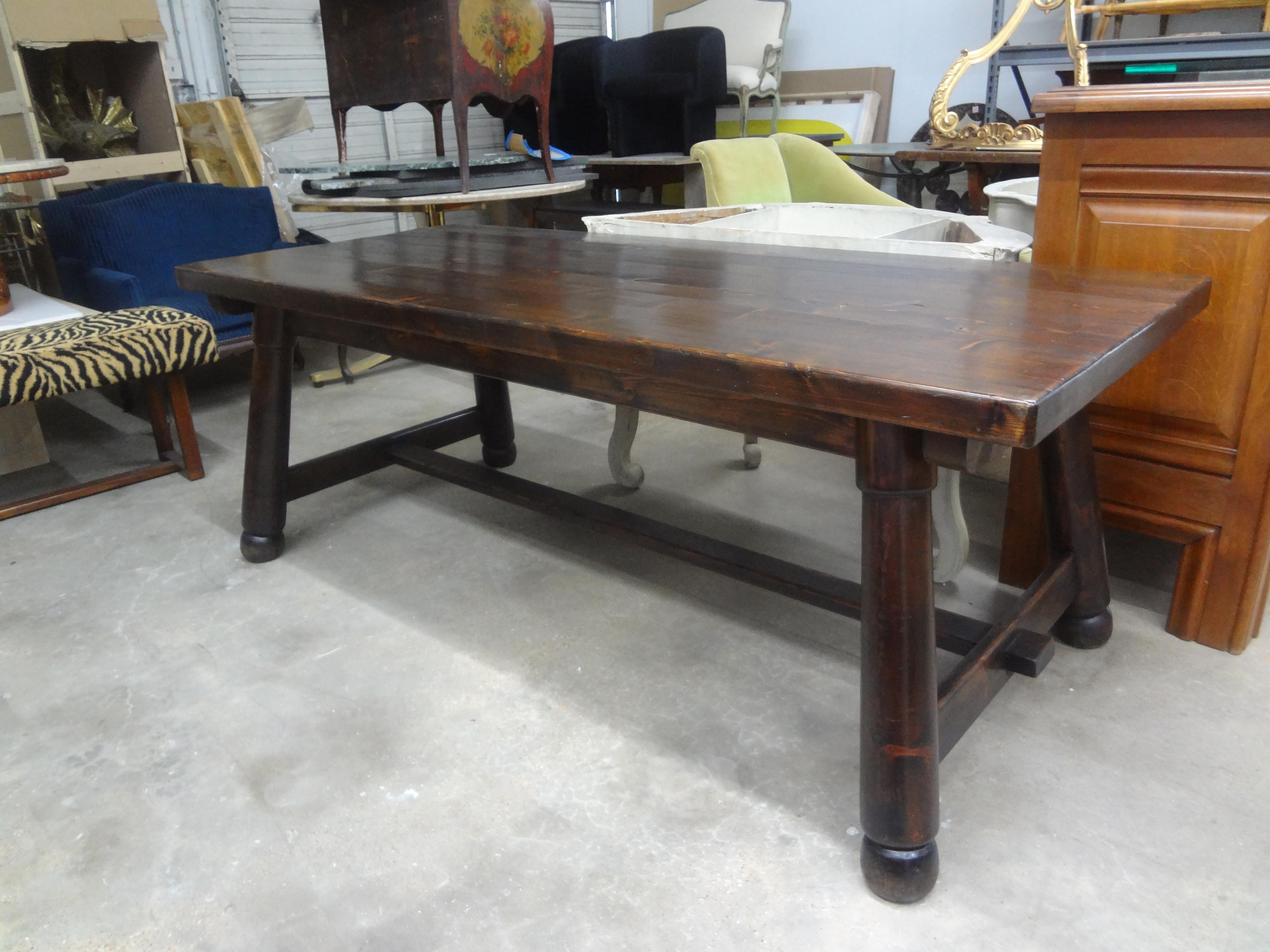 French Brutalist Dining Table by Georges Robert In Good Condition For Sale In Houston, TX