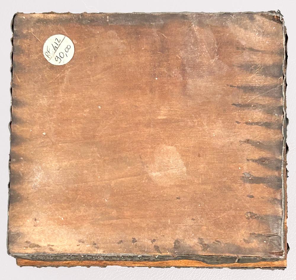 Caja de metal con bisagras Brutalista Años 60, Francia en venta 1