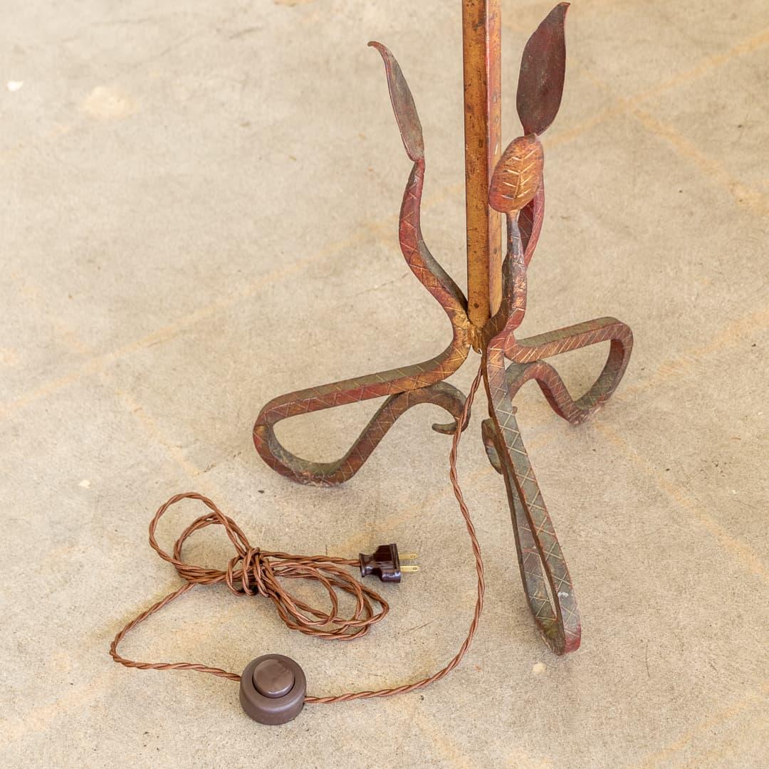 French Brutalist Iron Floor Lamp 7
