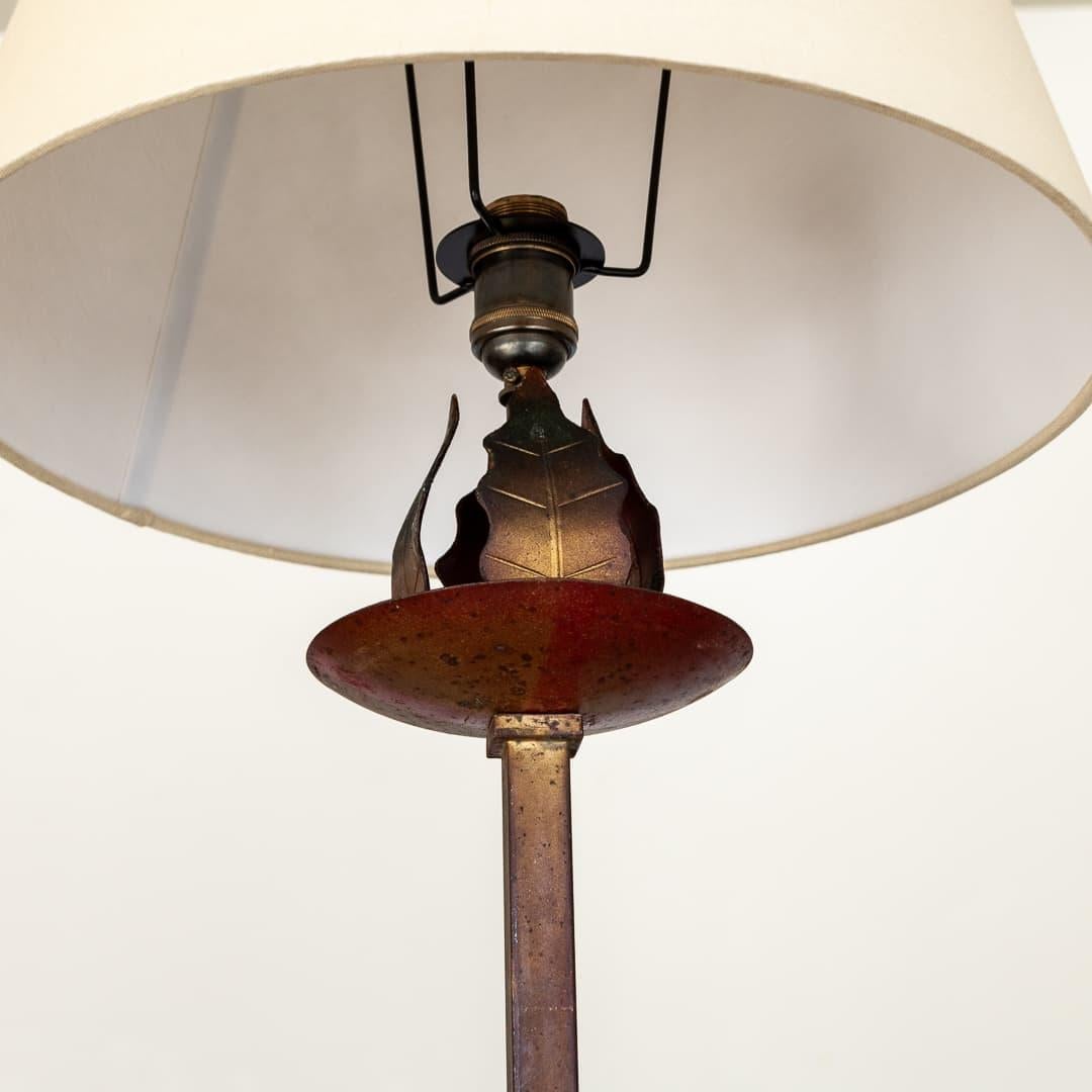 French Brutalist Iron Floor Lamp 2