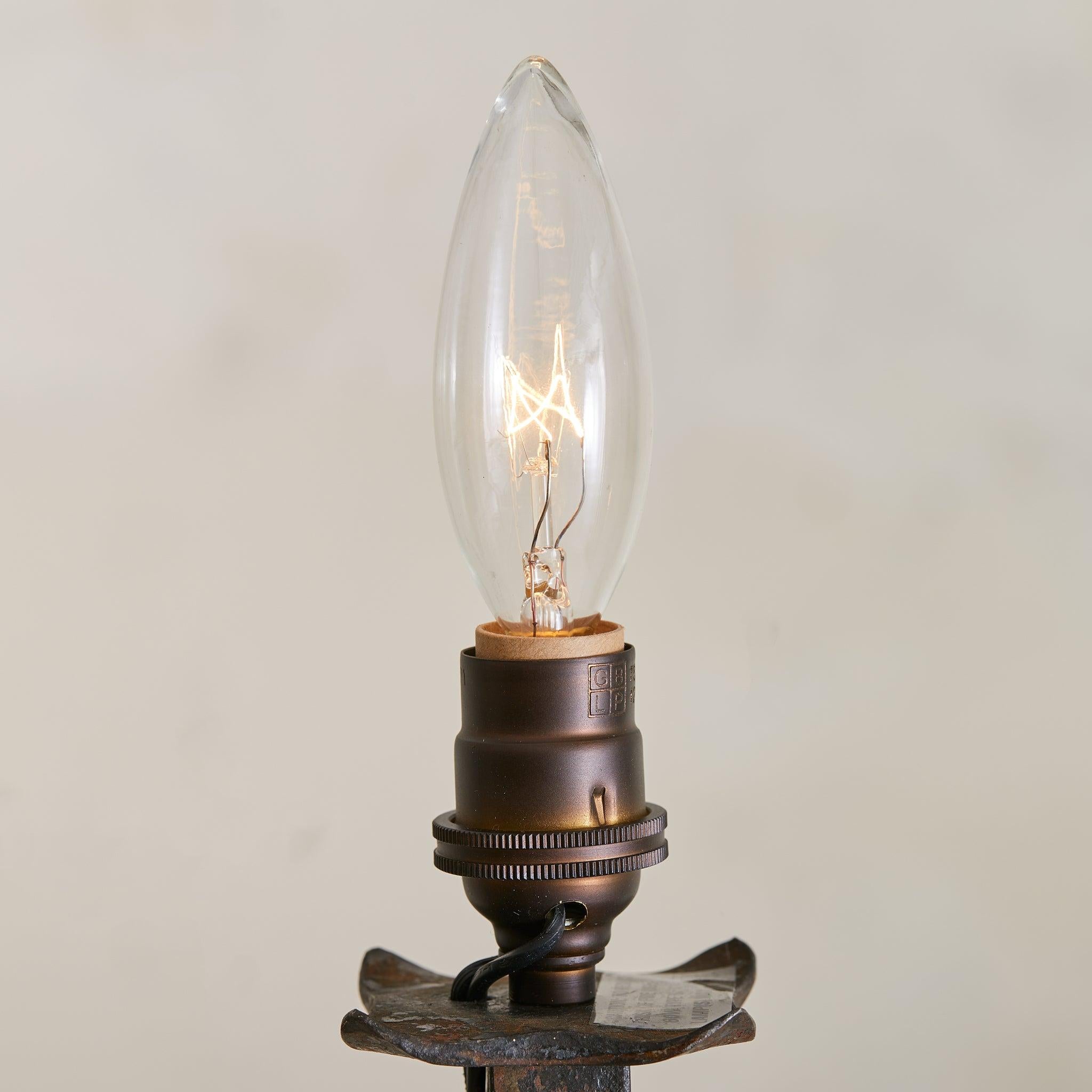 Mid-20th Century French Brutalist Iron Two-Light Pendant, 1960s For Sale