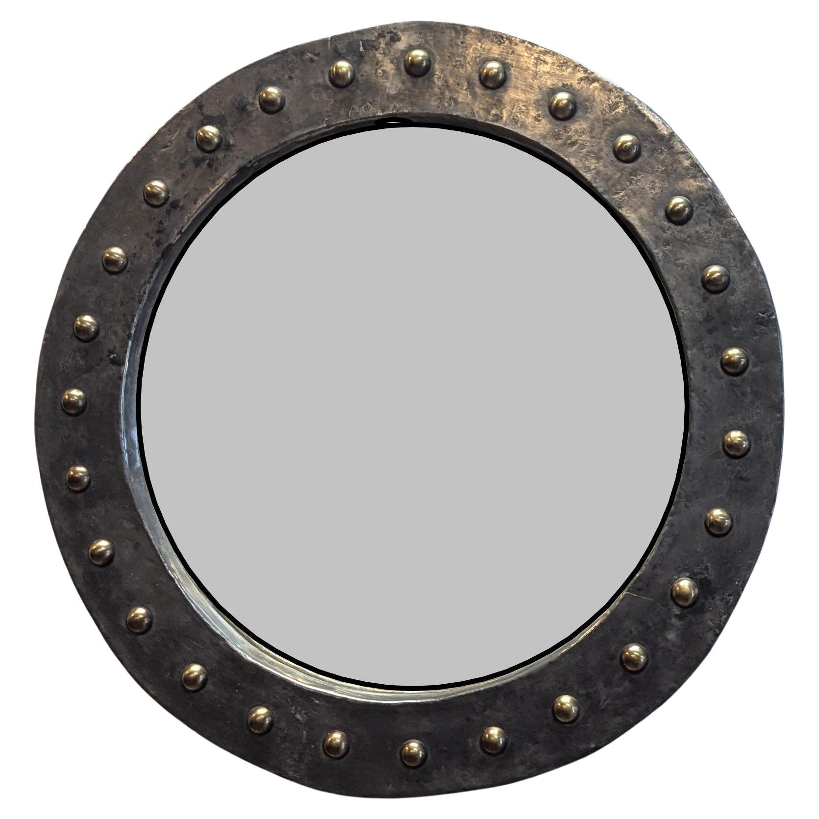 French Brutalist Mid Century Mirror