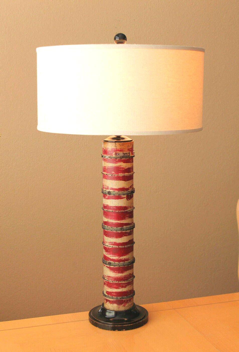 

MARVELOUS!

 
HOLLYWOOD REGENCY
FRENCH WALLPAPER ROLLER LAMP!

EXQUISITE!

 
DIMENSIONS: APPROX. 36