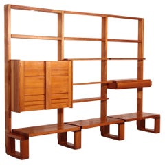 Sistema Modular de Paredes Brutalista Francés - Elegancia Industrial, ca. 1950
