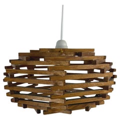 French Brutalist Pendant Lamp, 1950s