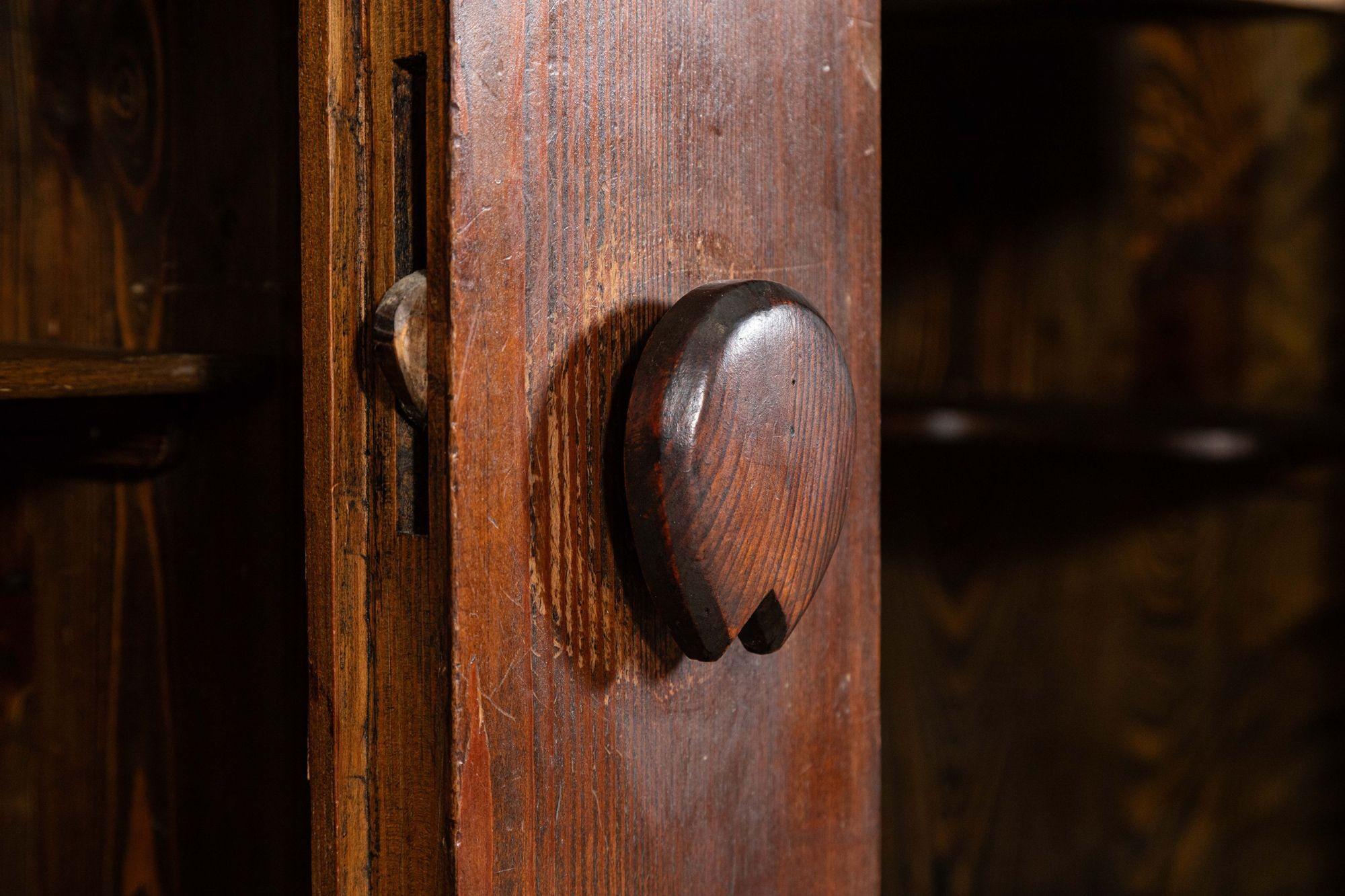 French Brutalist Pine Sideboard For Sale 11