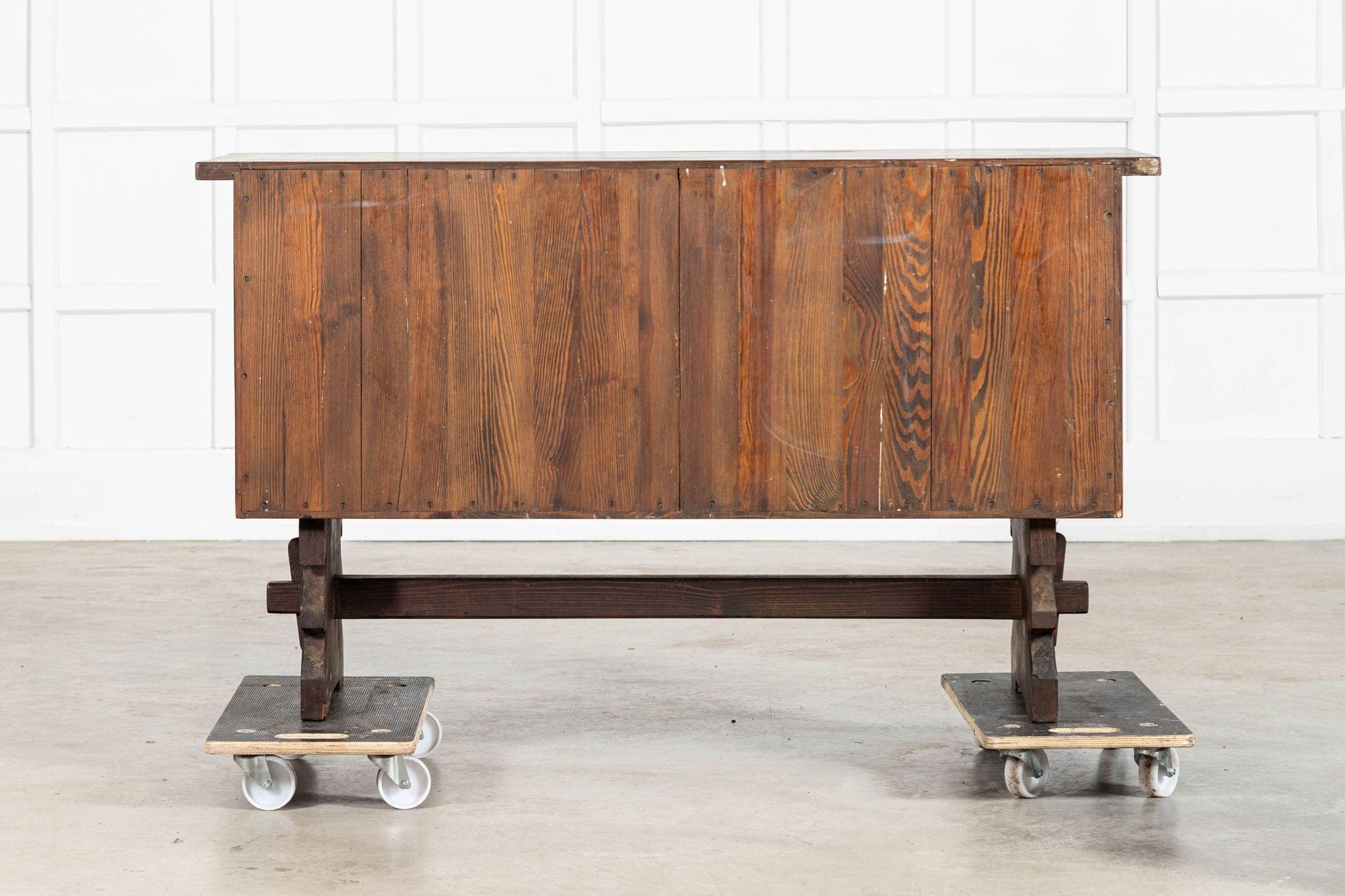 French Brutalist Pine Sideboard For Sale 12