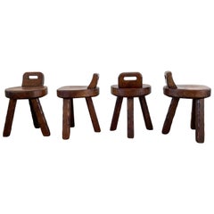 French Brutalist Stools