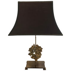 French Brutalist Style Molten Bronze Lamp in the Style of Boeltz French Brutalist Style Molten Bronze Lamp in the Style of Boeltz