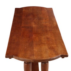 French Brutalist style Oak Farm Table. C 1960.