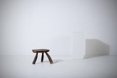 French Brutalist Tripod Stool