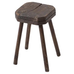 French Brutalist Stool