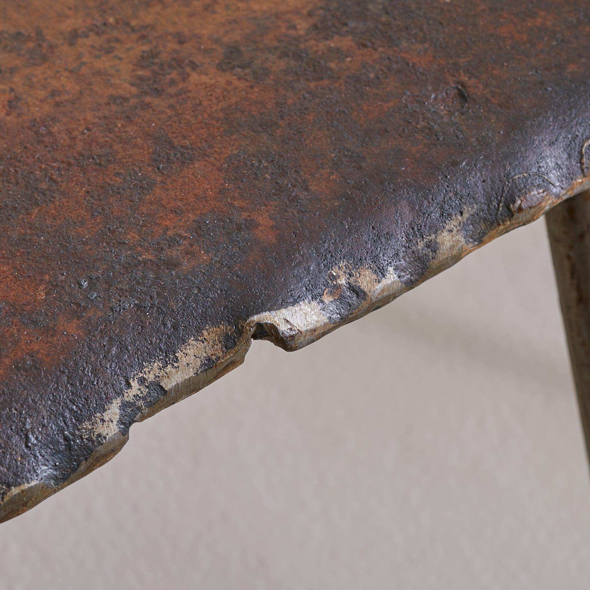 Chaise d'appoint en fer forgé de style brutaliste français par Jean-Jacques Argueyrolles en vente 3