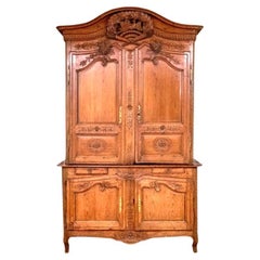 French Buffet a Deux Corps, 18th Century, Normandy