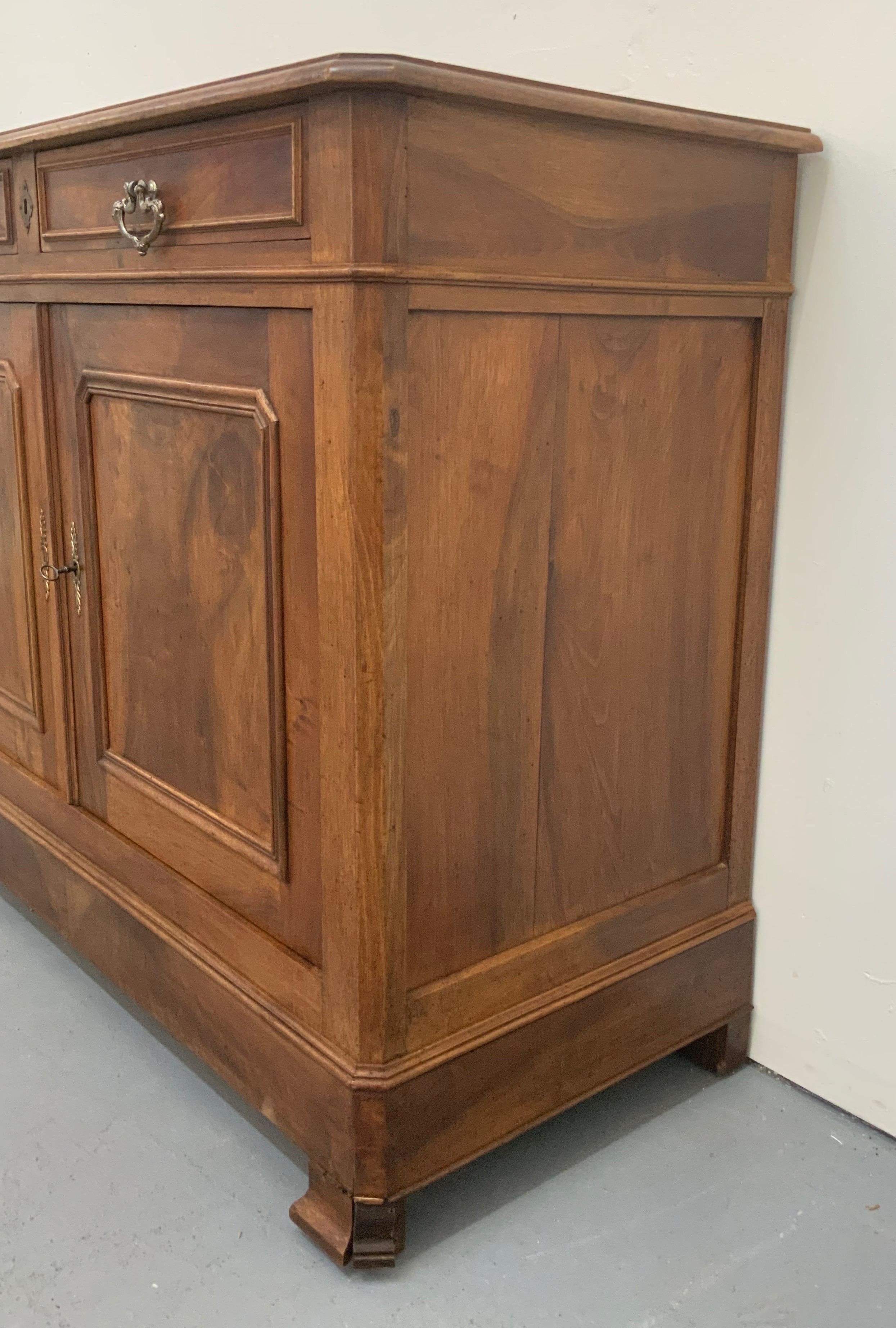 French Buffet Louis Philippe Burnt Wood and Varnished from 20th Century 2