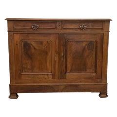 French Buffet Louis Philippe Burnt Wood and Varnished from 20th Century
