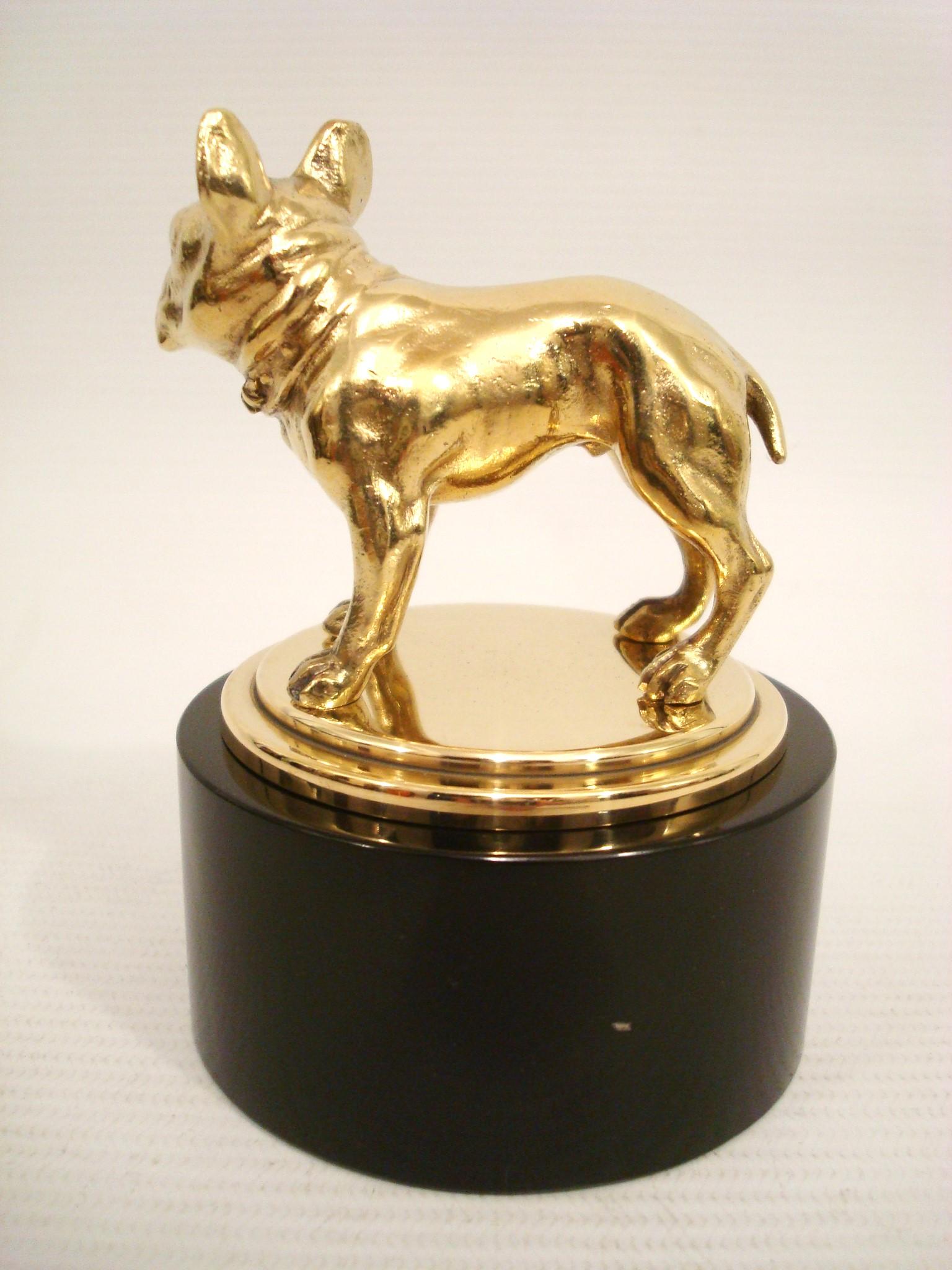 Bronzo Bulldog francese da tavolo in bronzo, Austria, 1920 in vendita
