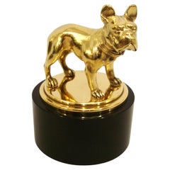 French Bulldog Bronze Desk Paperweight, Austria, 1920´s