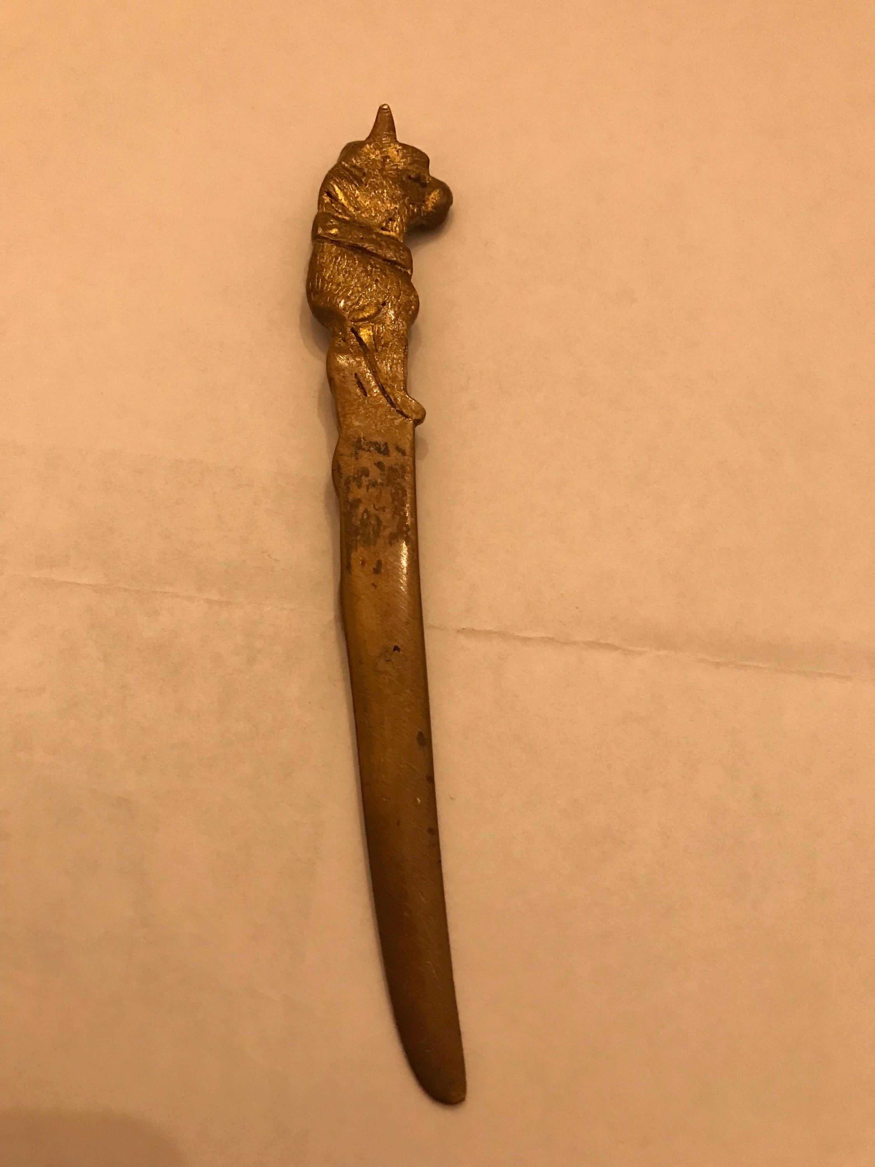 French Bulldog Letter Opener by Bailly, France For Sale 4