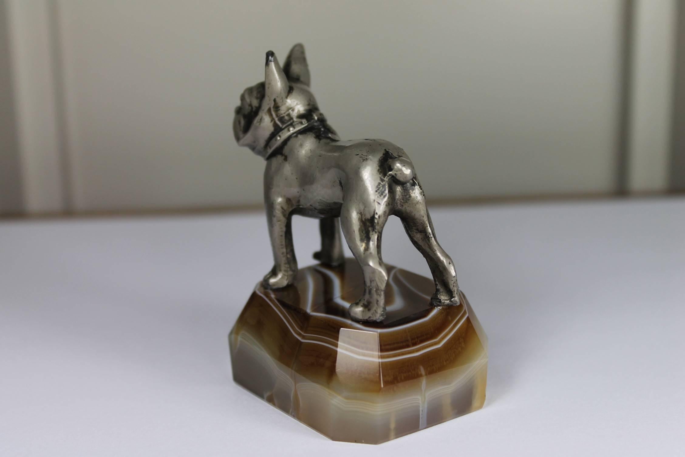 Art Deco French Bulldog Paperweight, Japan