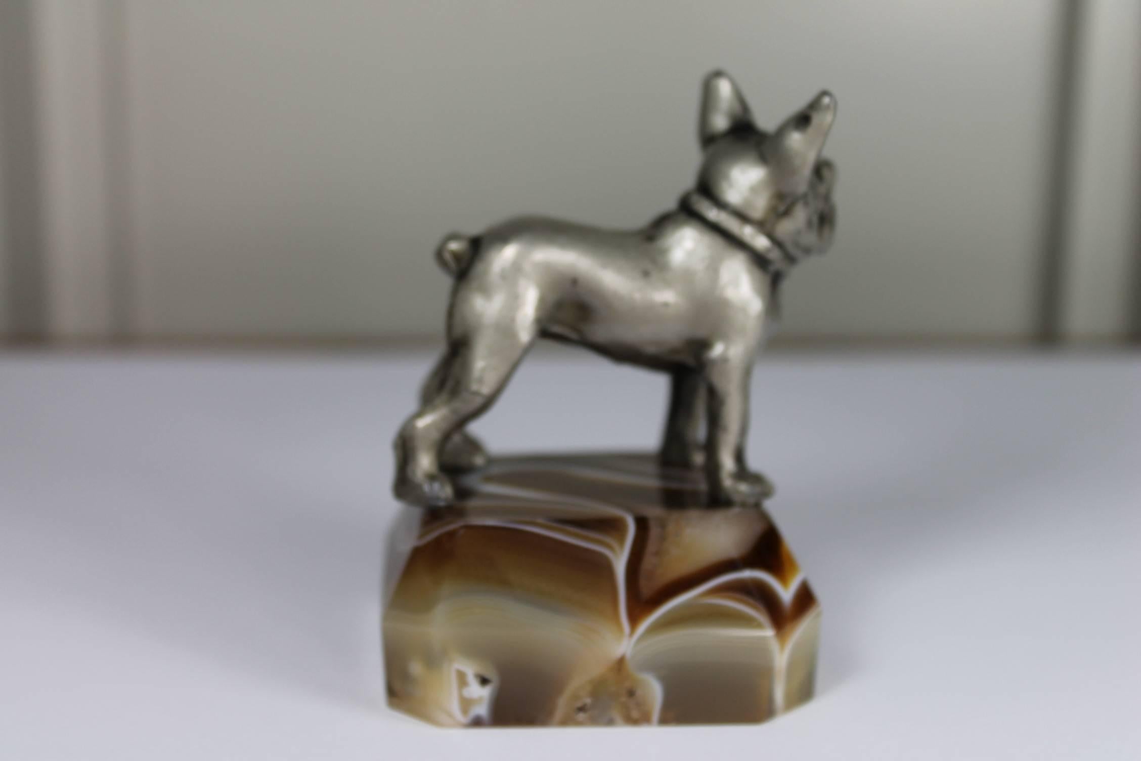 20th Century French Bulldog Paperweight, Japan