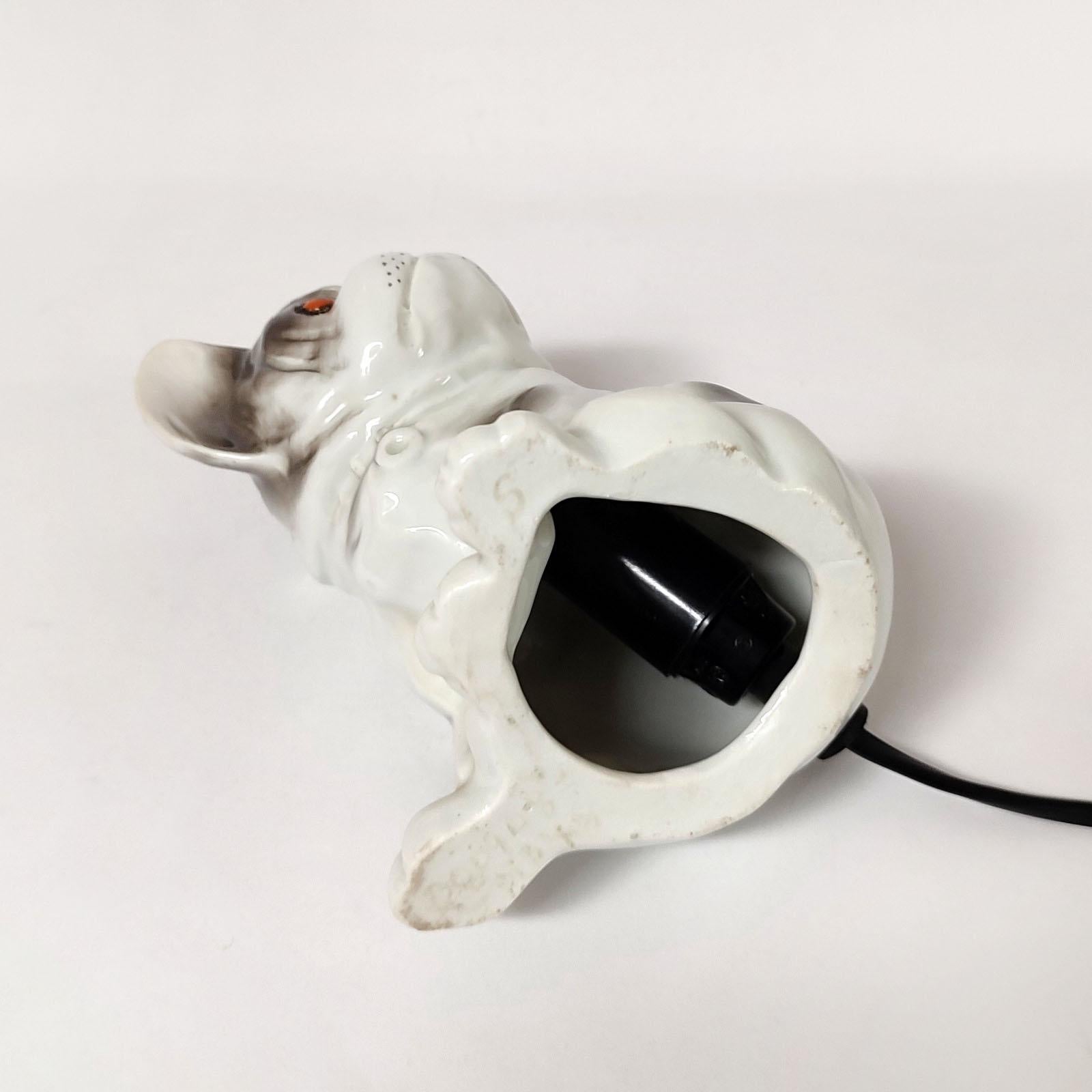 French Bulldog Perfume Lamp, Air Purifier, Germany, 1930s 2