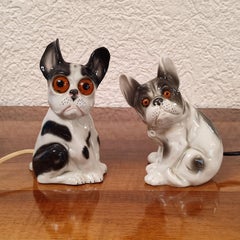 Französische französische Parfümlampe mit Bulldogge, Air Purifier, Deutschland 1930er Jahre