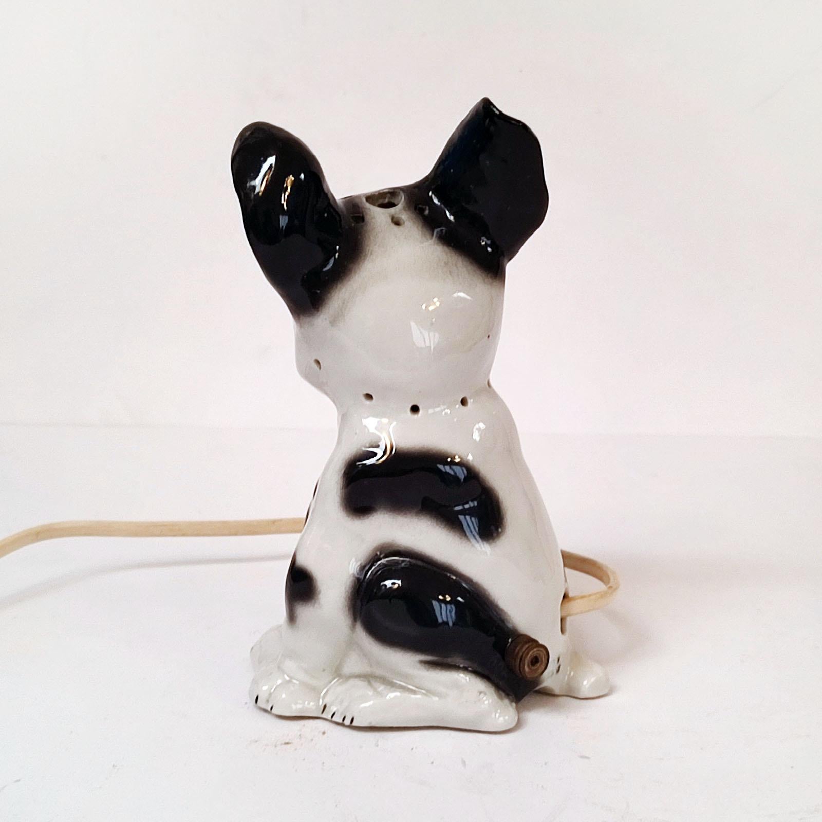 French Bulldog Perfume Lamp, Air Purifier, Germany 1930s In Good Condition In Bochum, NRW