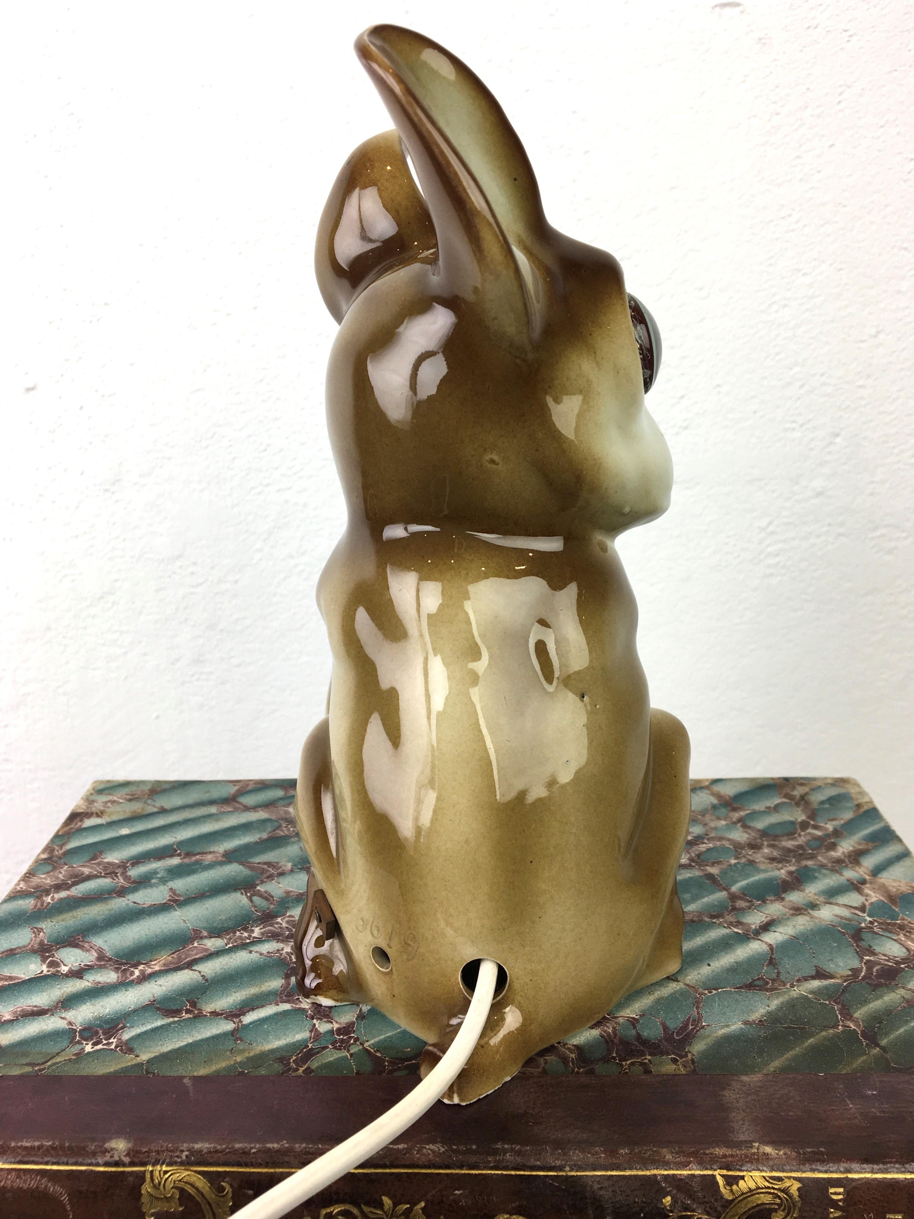 French Bulldog Perfume Light, 1930s, Germany 5