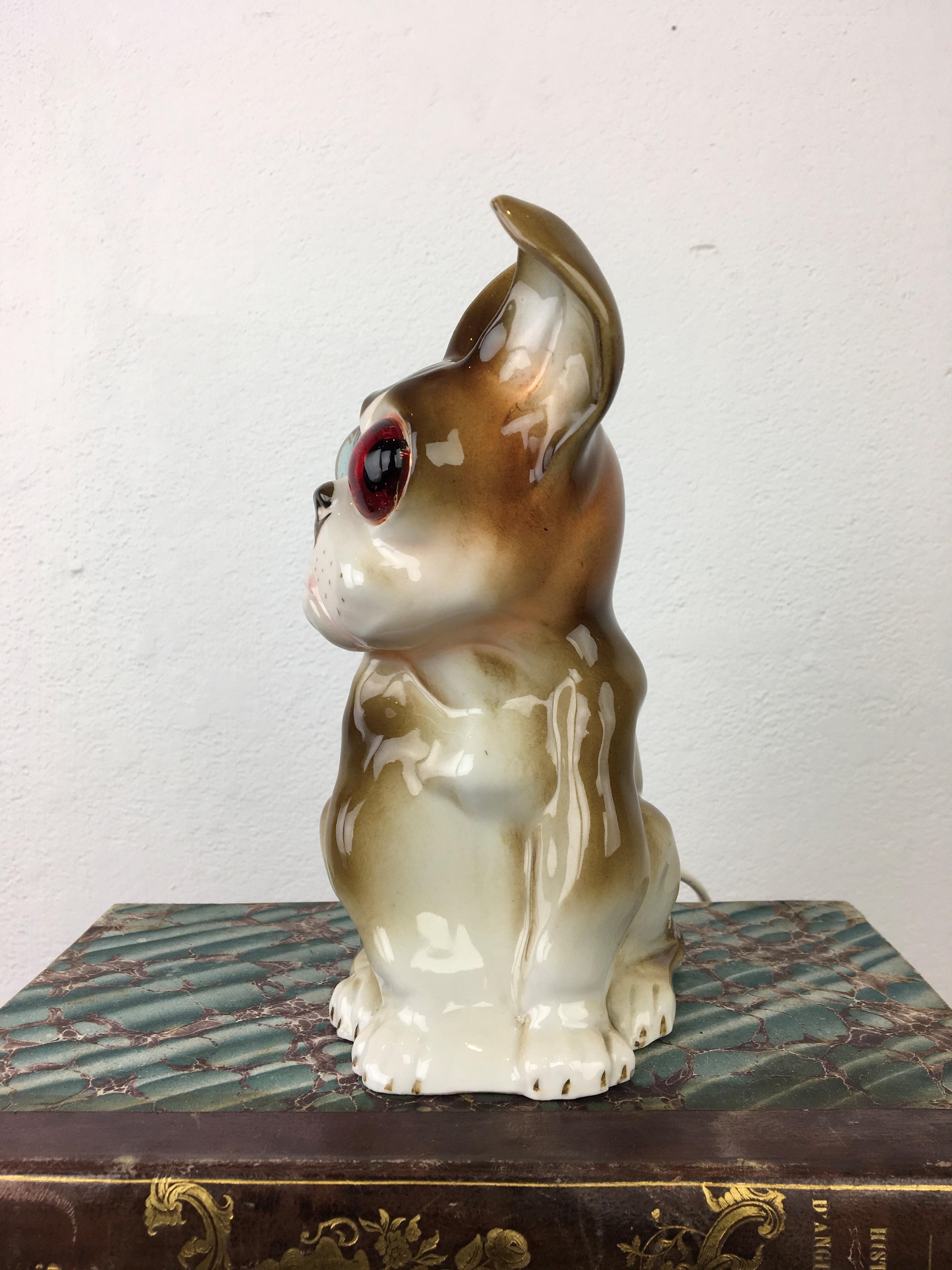 French Bulldog Perfume Light, 1930s, Germany 9