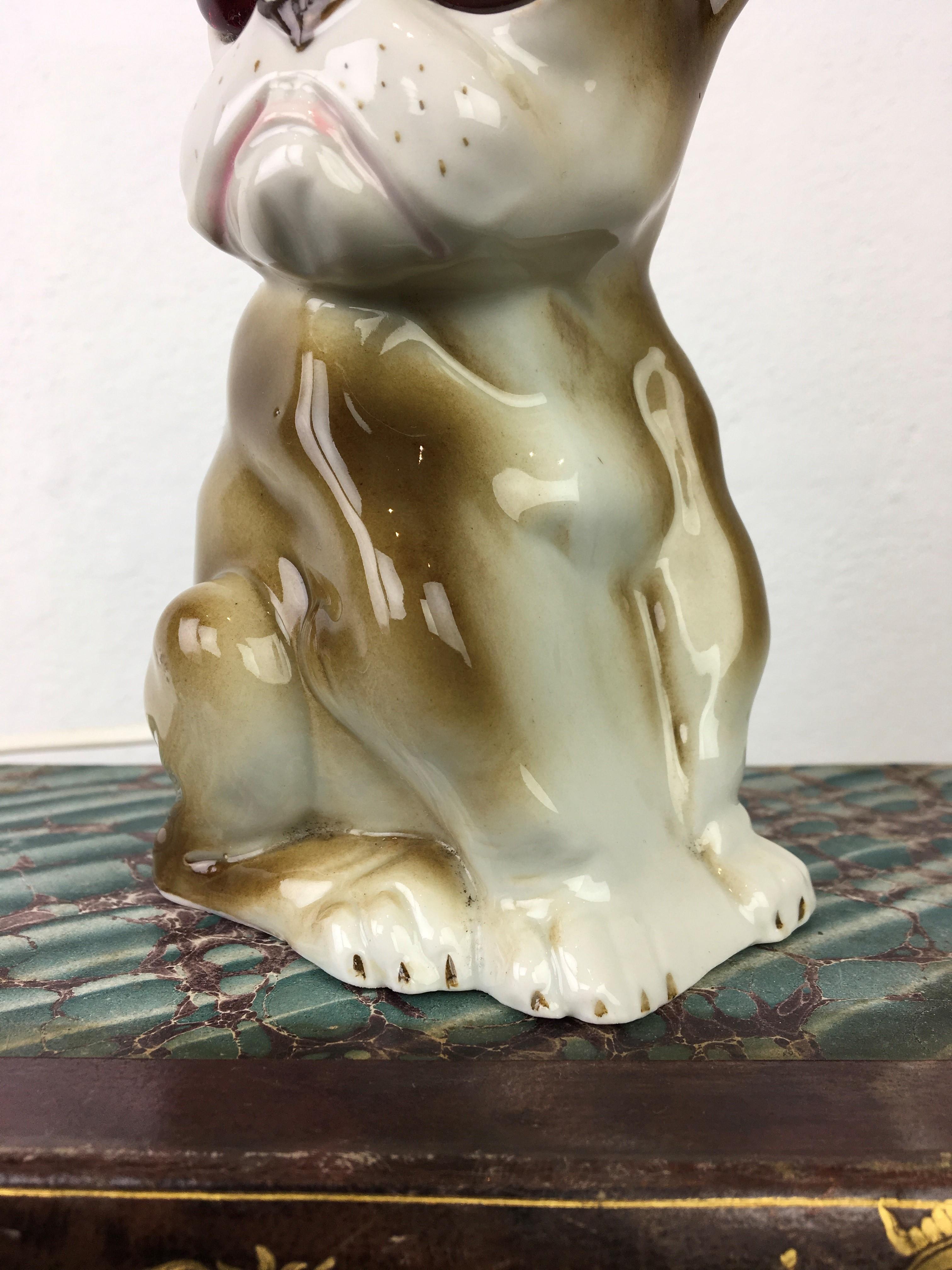 French Bulldog Perfume Light, 1930s, Germany 10