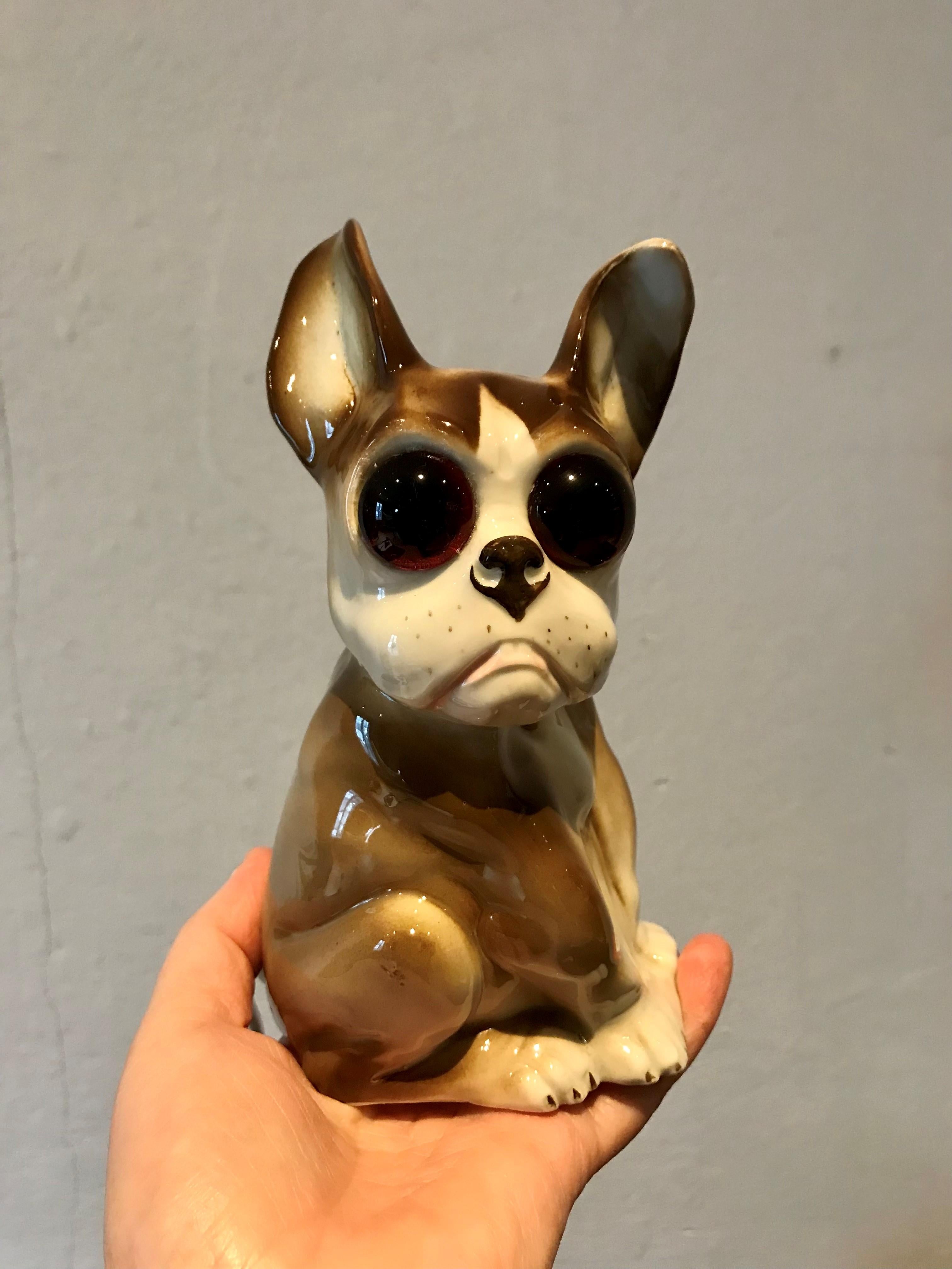 French Bulldog Perfume Light, 1930s, Germany 14