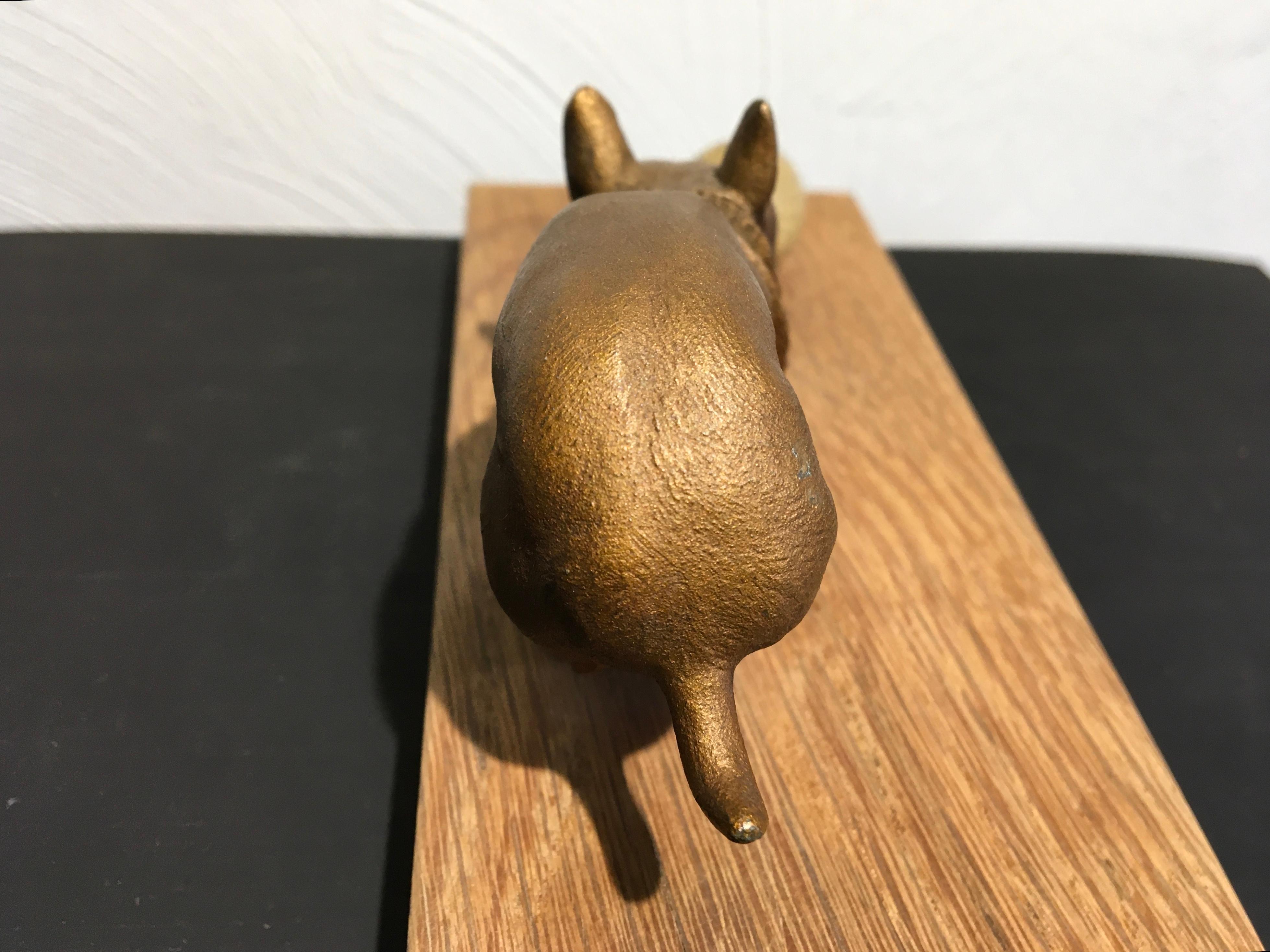 French Bulldog playing with Ball Sculpture For Sale 6