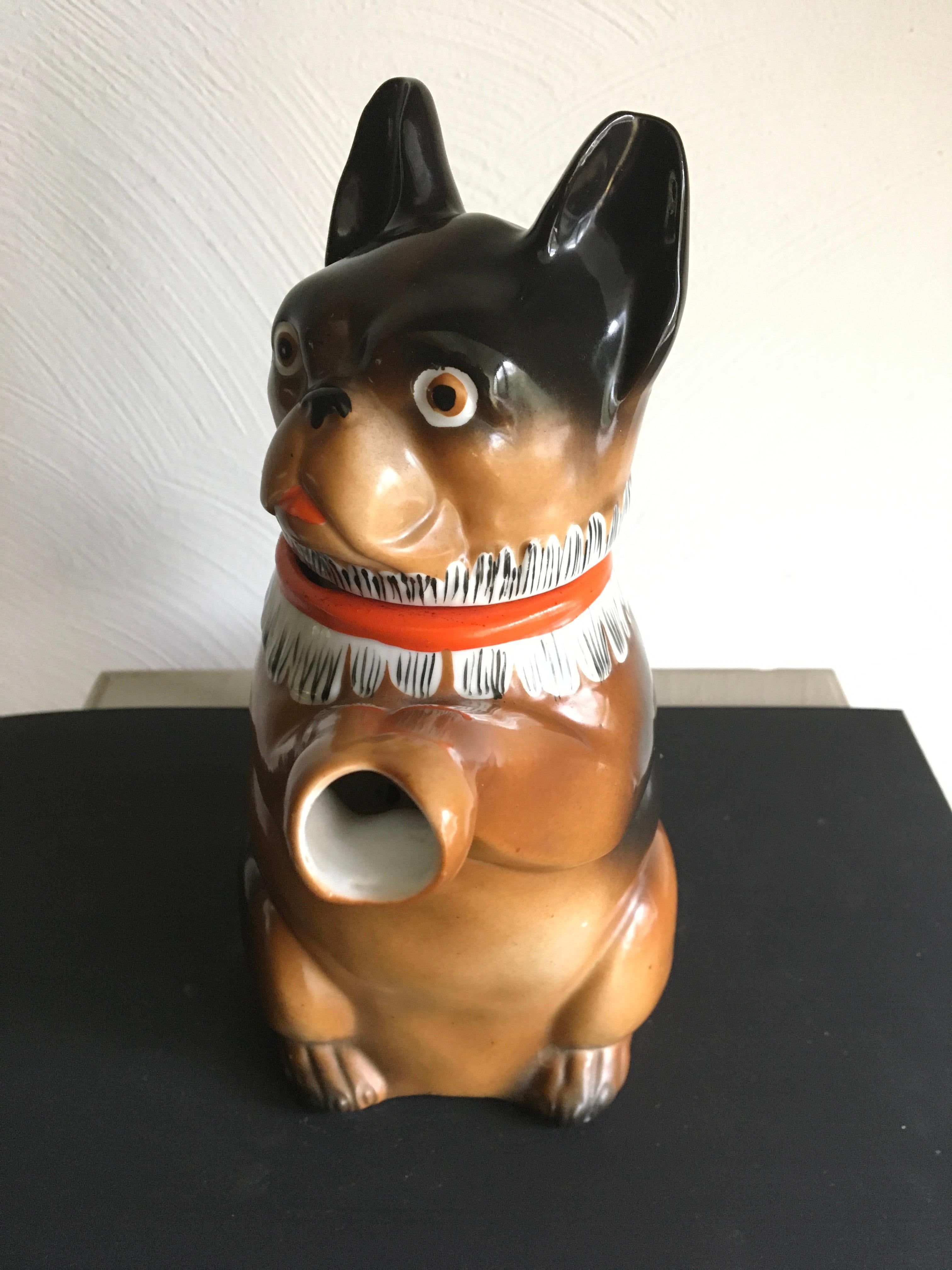 French Bulldog Teapot, 1930s, Germany  For Sale 4
