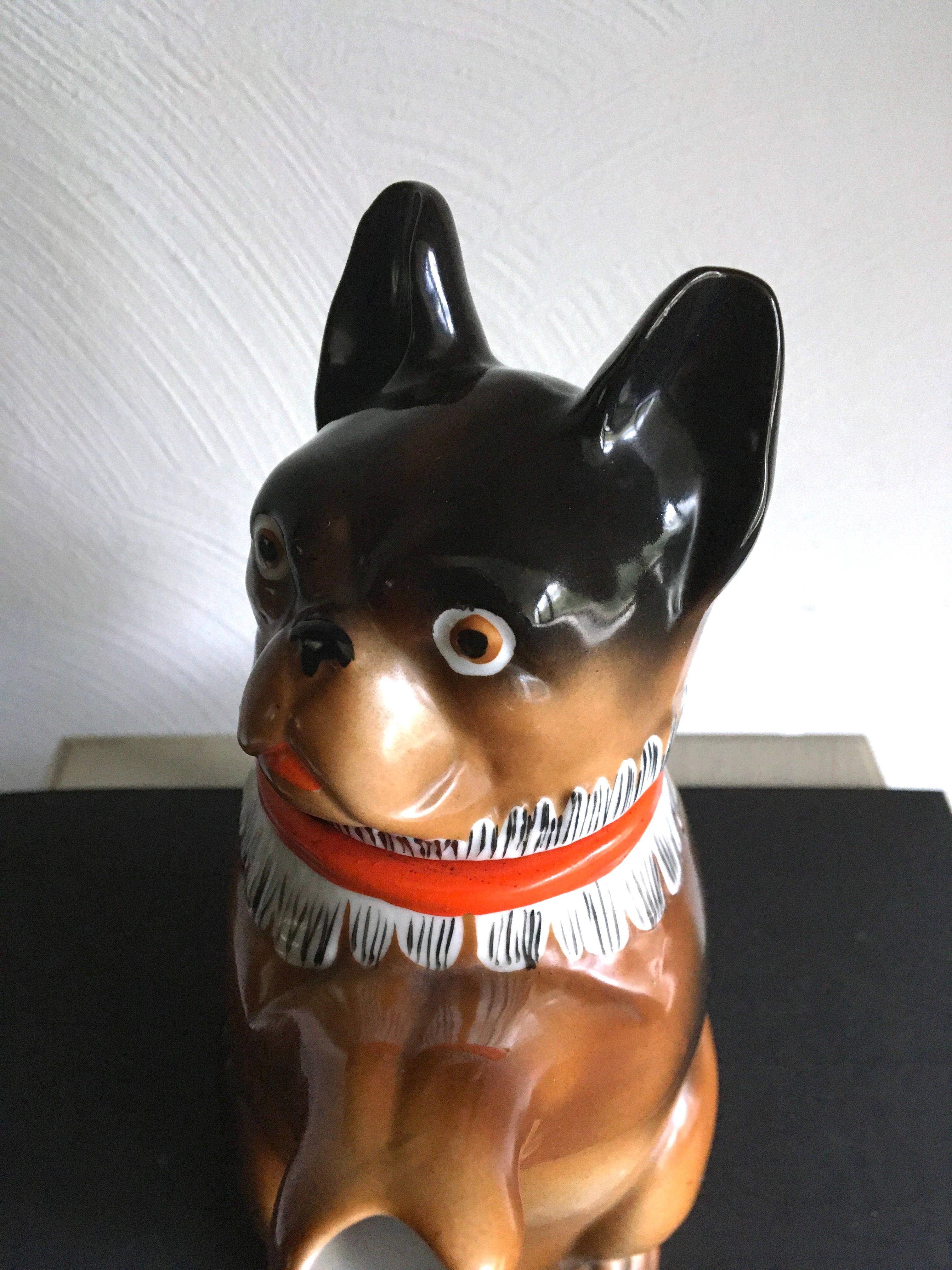 French Bulldog Teapot, 1930s, Germany  For Sale 4