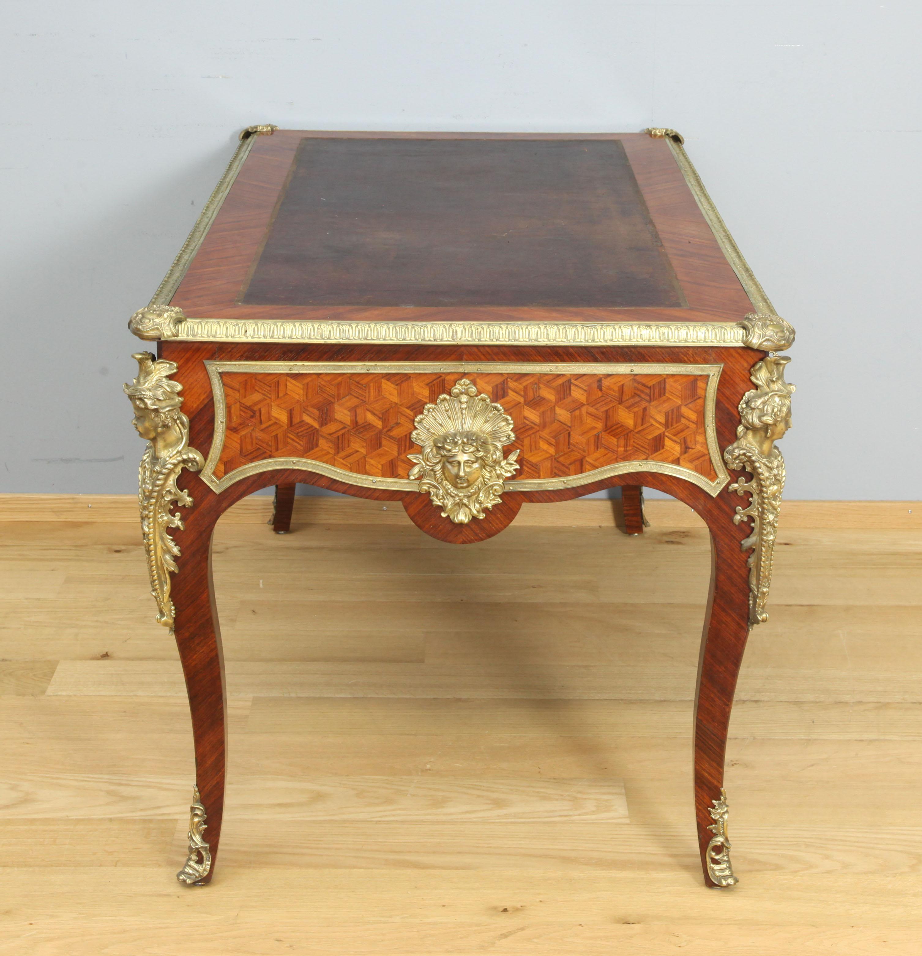Late 19th Century French Bureau Plat Around 1900 For Sale