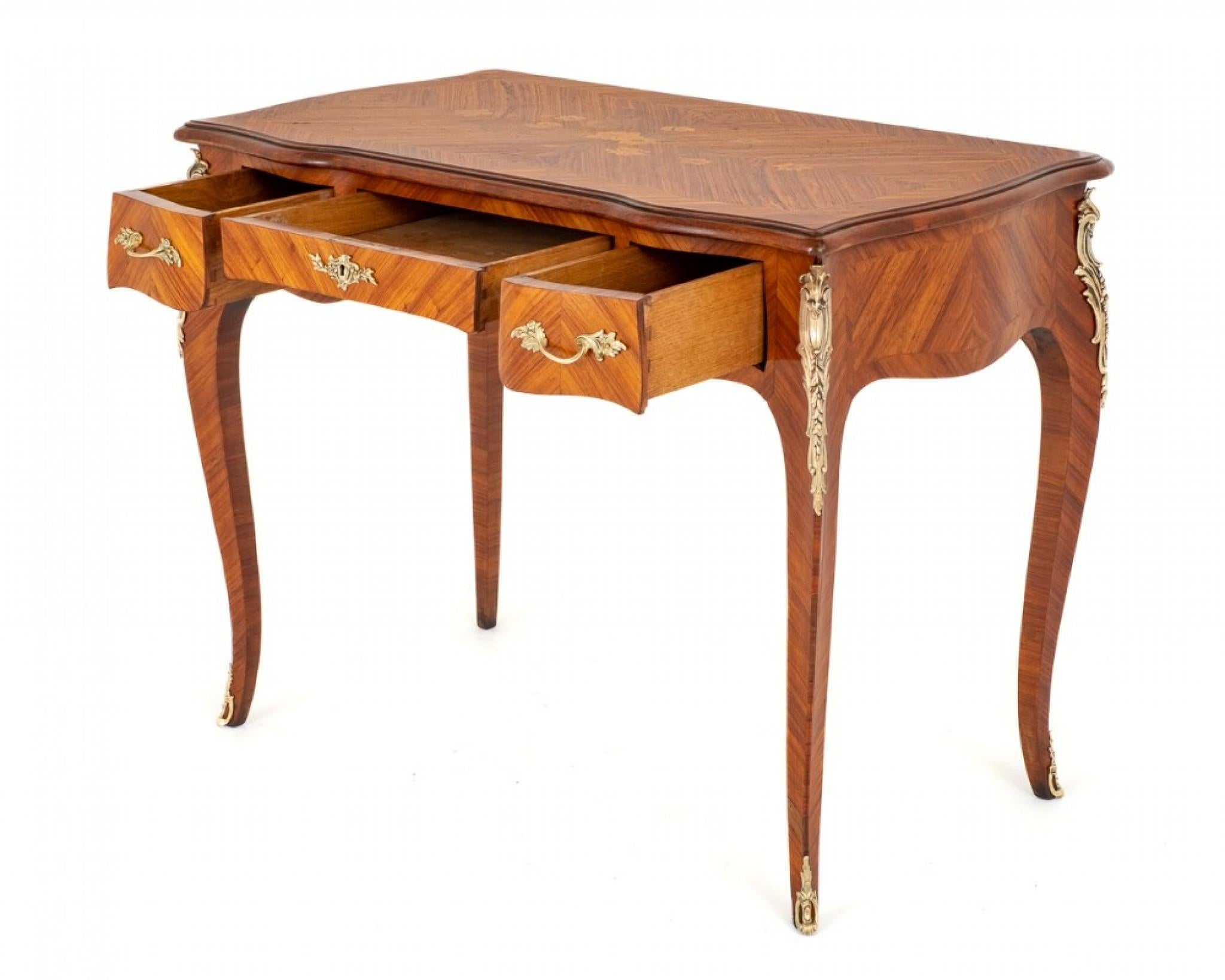 French Bureau Plat Desk Kingwood Antiques For Sale 9