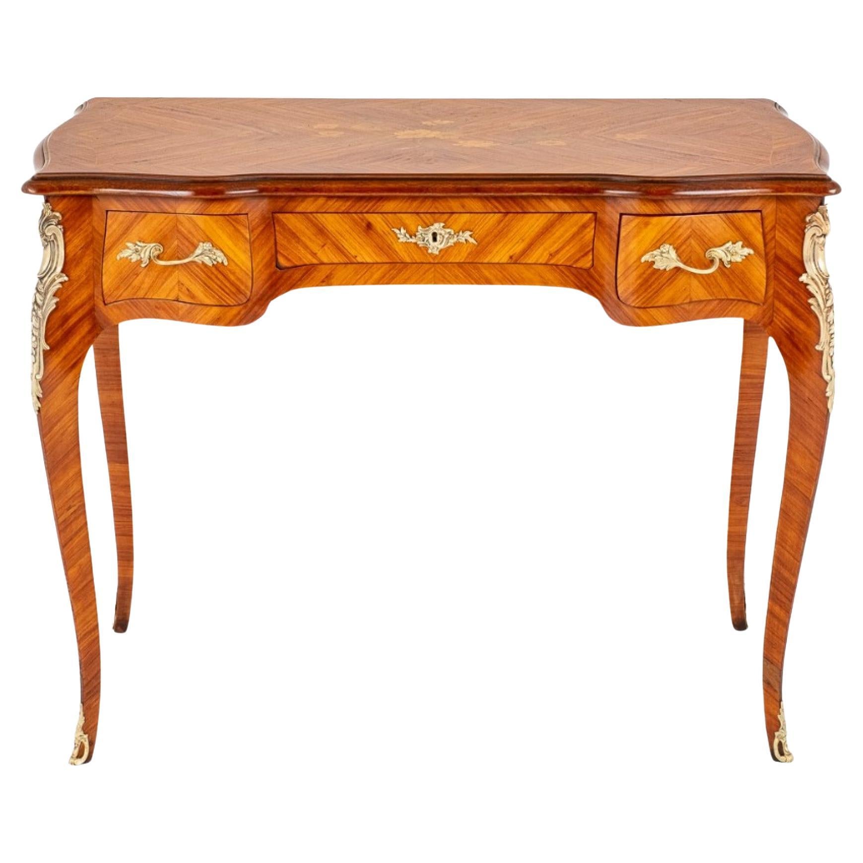 Bureau Plat Antiques bois de violette français