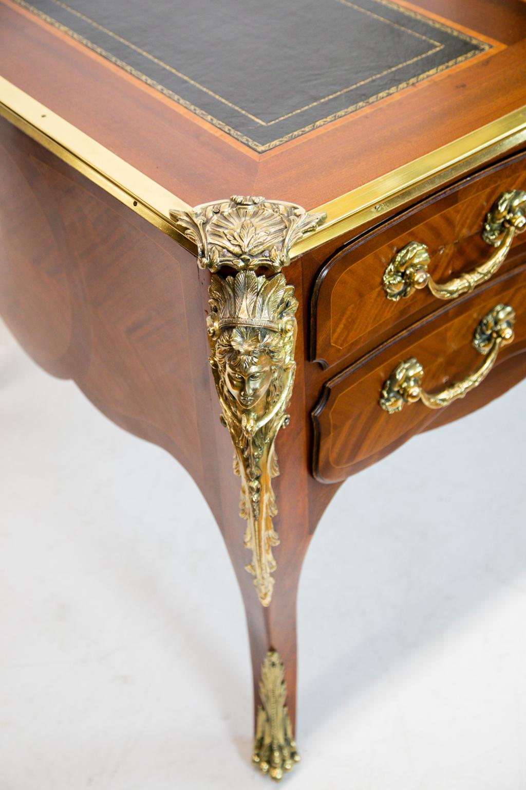 Inlay French Bureau Plat For Sale