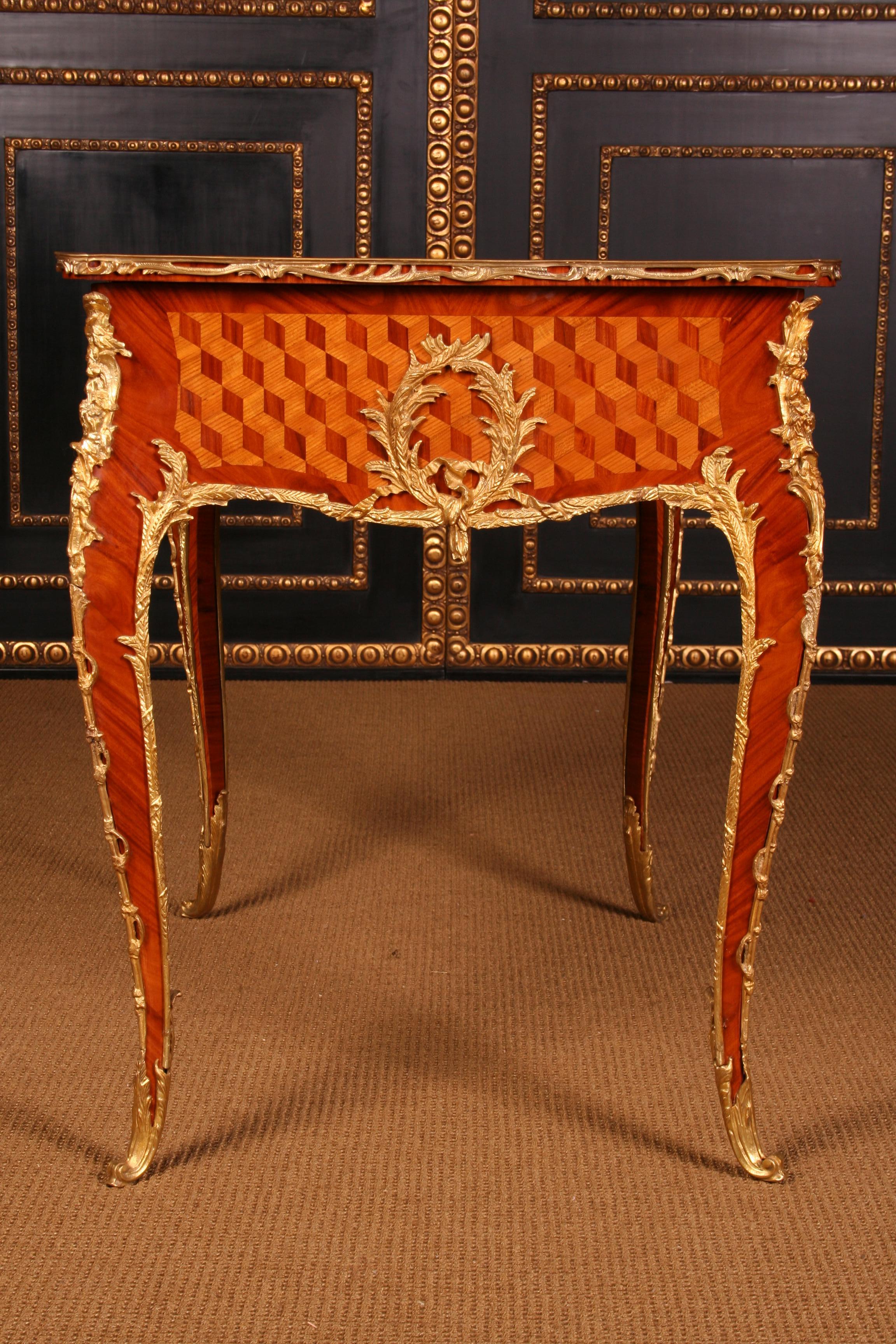 French Bureau Plat in Louis XV Style After Francois Linke For Sale 1