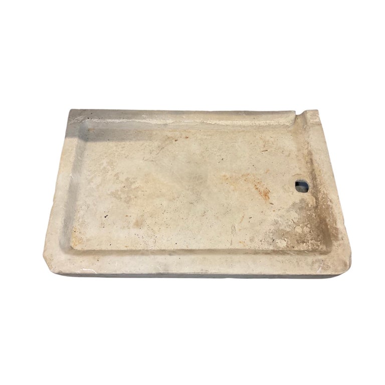 French Burgundy Limestone Sink For Sale at 1stDibs