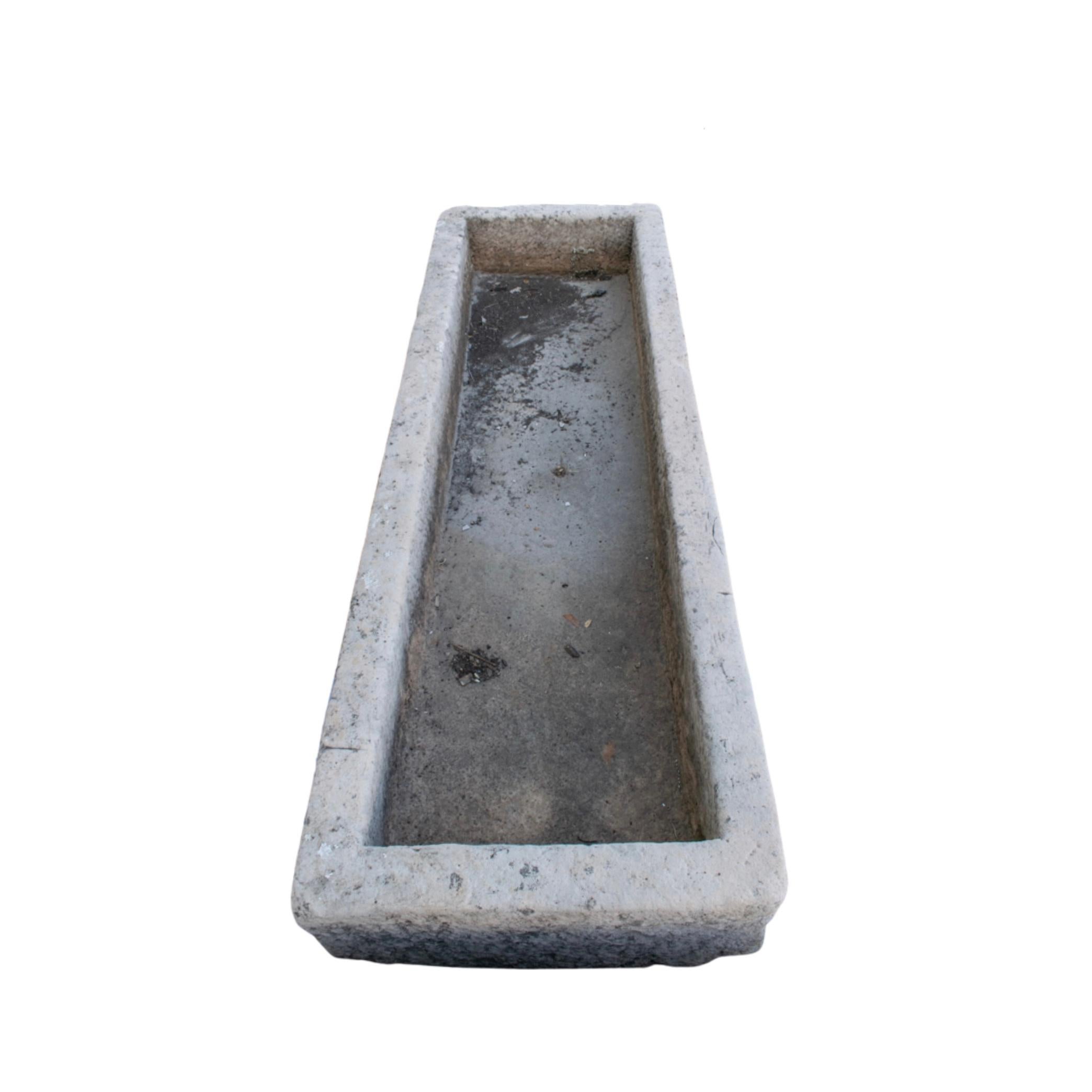 Large-size trough. Made out of Limestone. Originates from France, circa, 17th century.