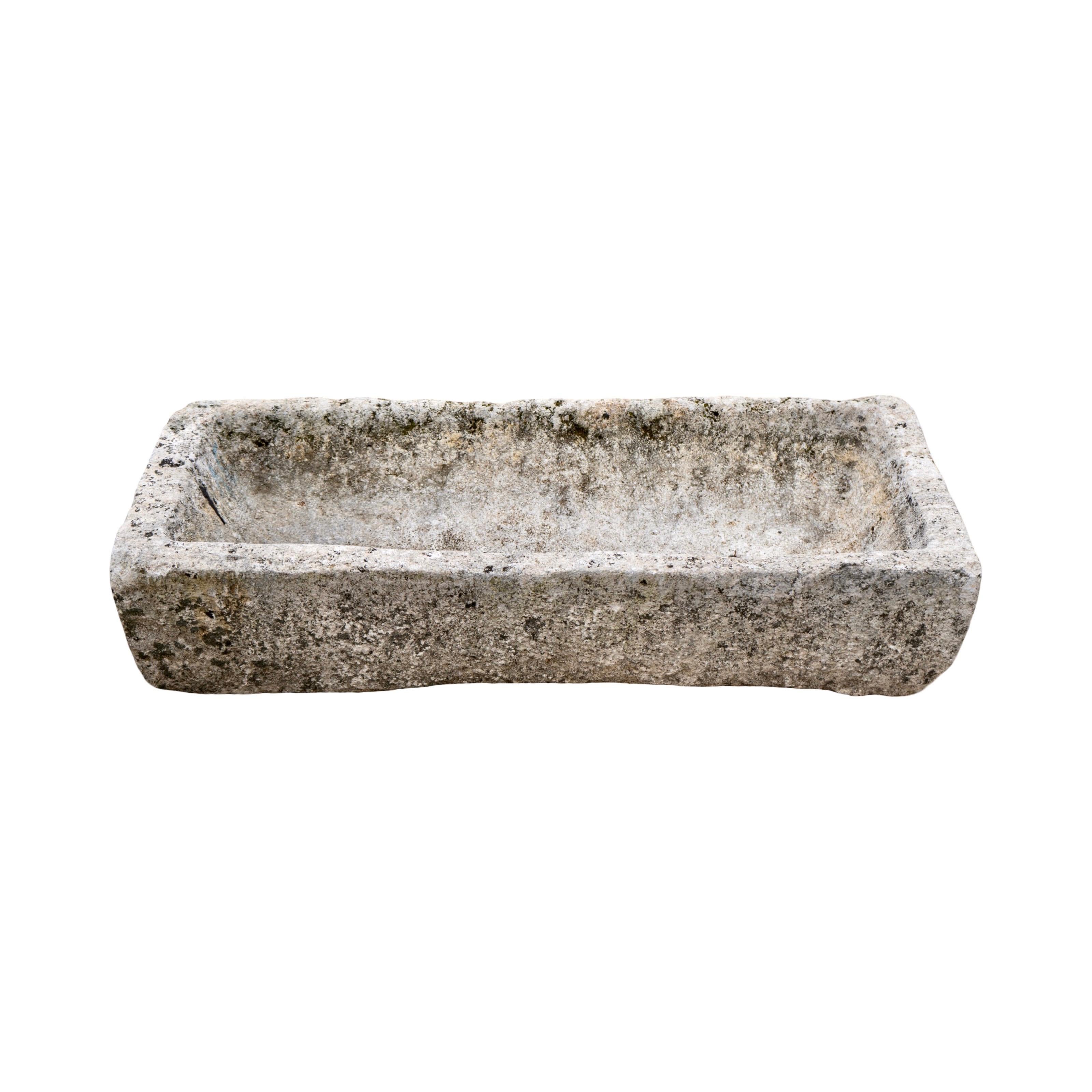 French Burgundy Limestone Trough In Good Condition For Sale In Dallas, TX