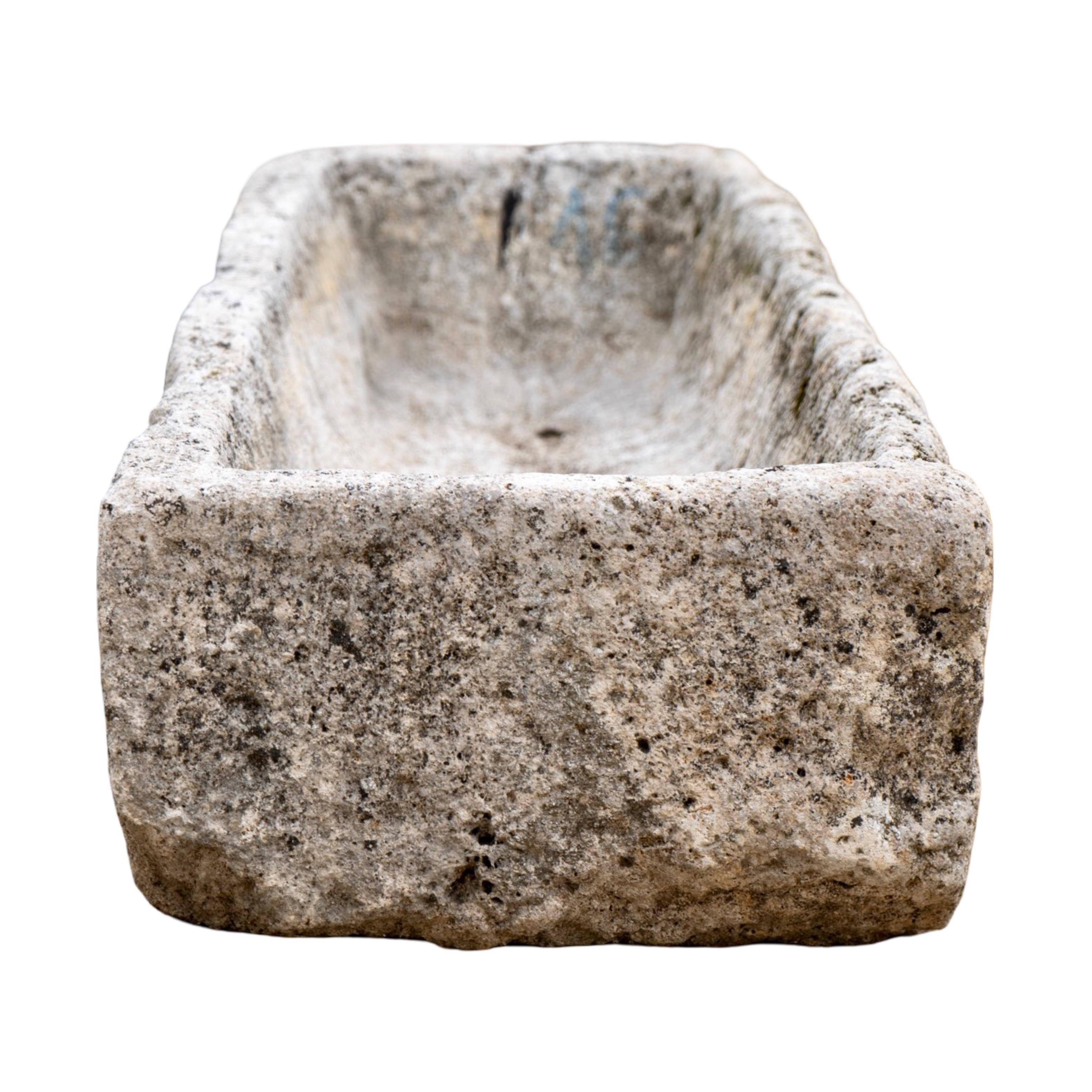 French Burgundy Limestone Trough For Sale 1