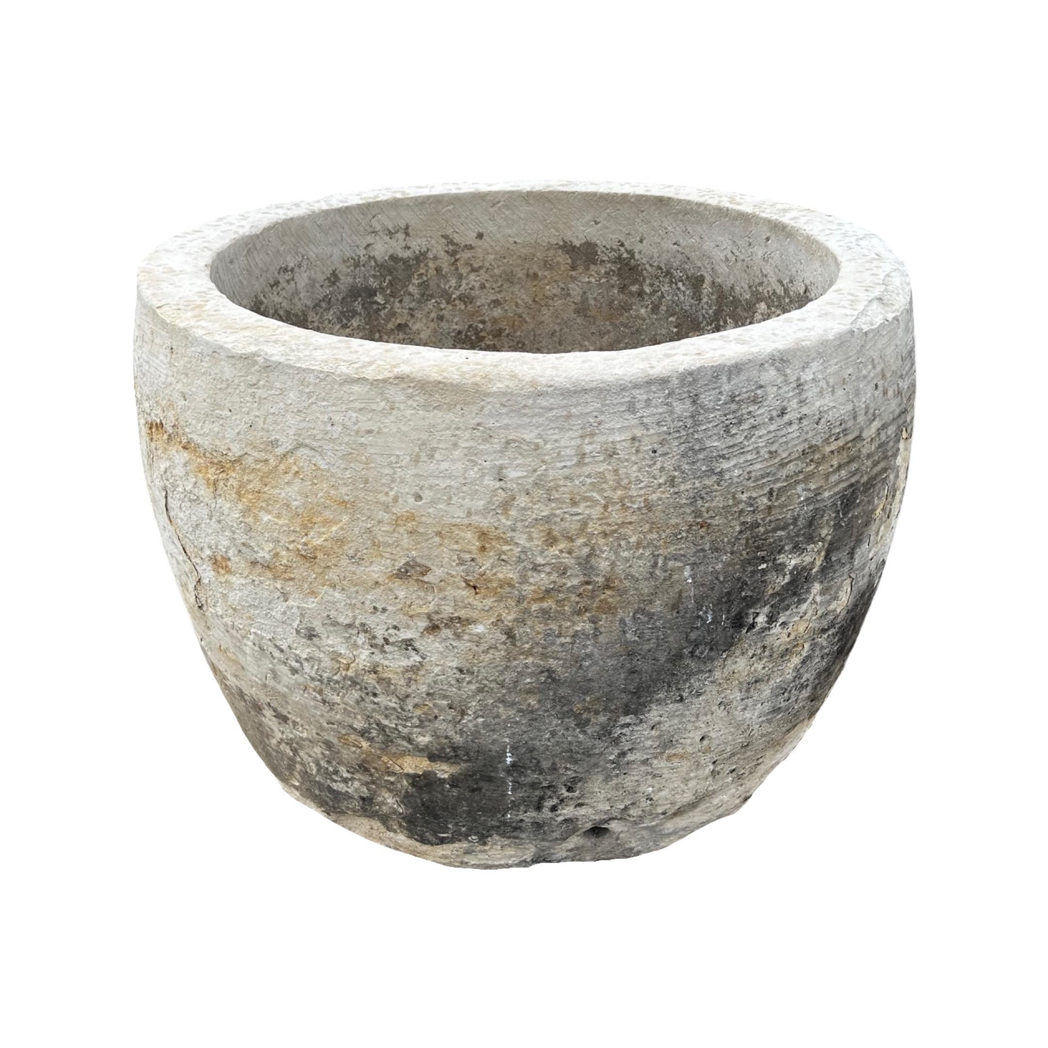 Stone French Burgundy Planter For Sale