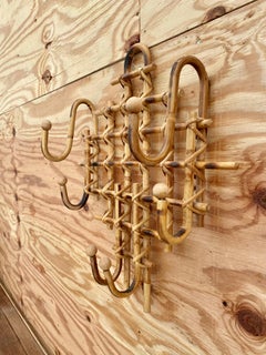 Appendiabiti in bambù bruciato francese